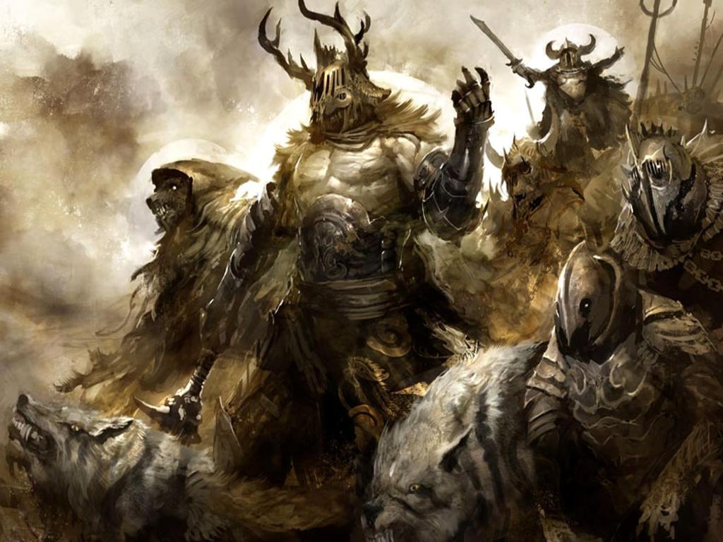 1024x768 Fantasy Warrior Horror Wolf Desktop Wallpaper Download Labels picture 1203 - Fantasy Wolves Wallpaper