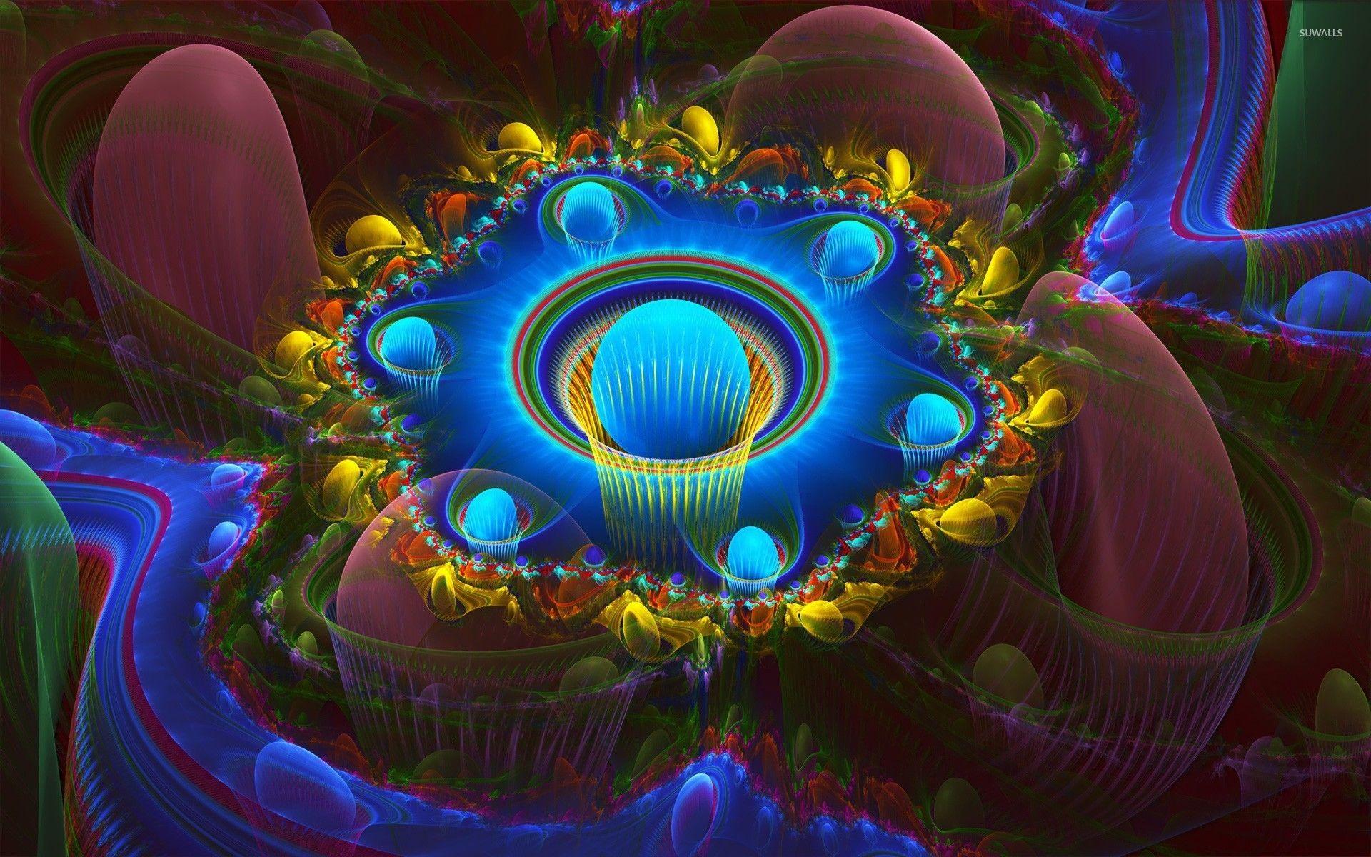 1920x1200 Neon psychedelic design wallpaper wallpaper
