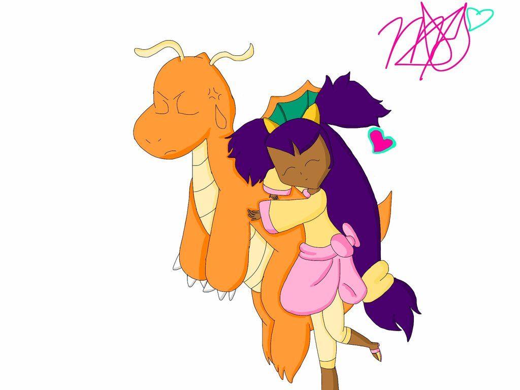 1024x768 Finished Iris And Dragonite! By Meloetta Shiny