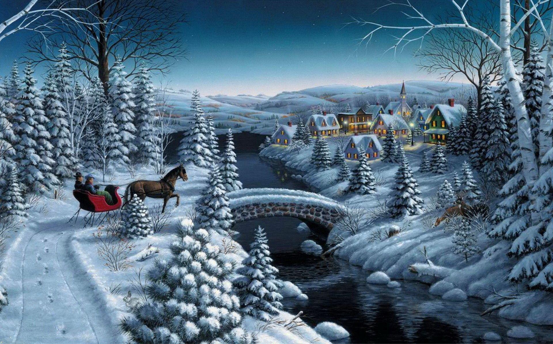 Top 60+ imagen winter wonderland christmas background ...