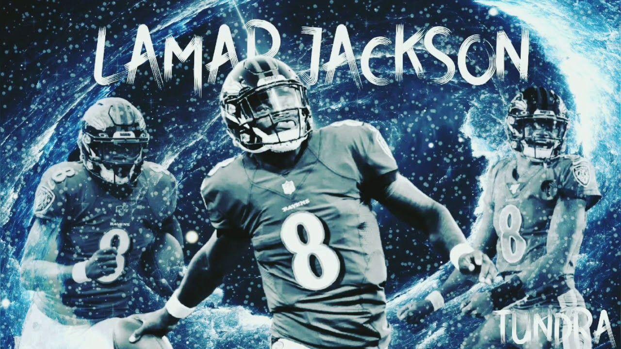 Download Lamar Jackson Detailed Artwork Wallpaper