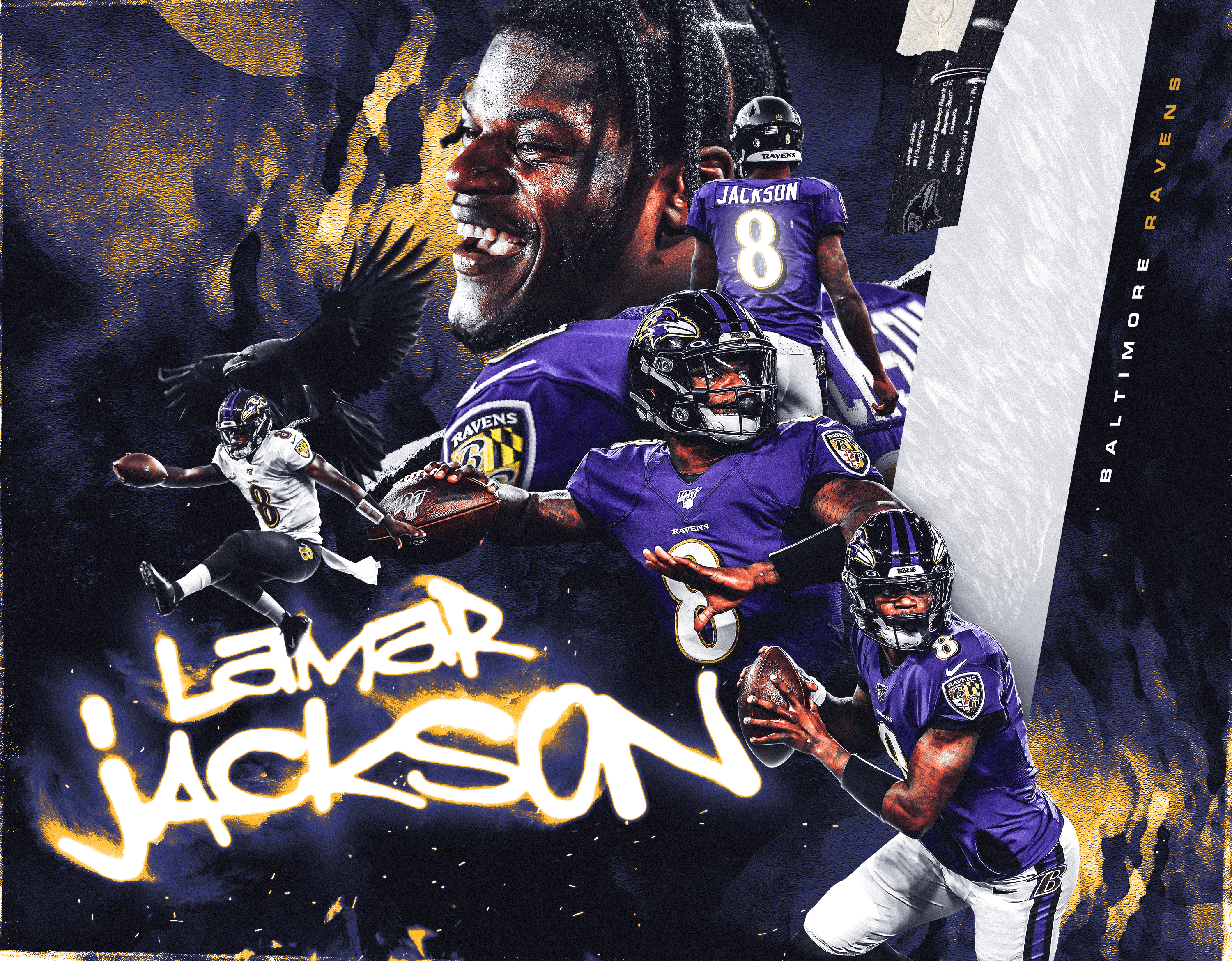 3000x2340 Baltimore Ravens projects. Photo, videos, logos, illustrations and branding