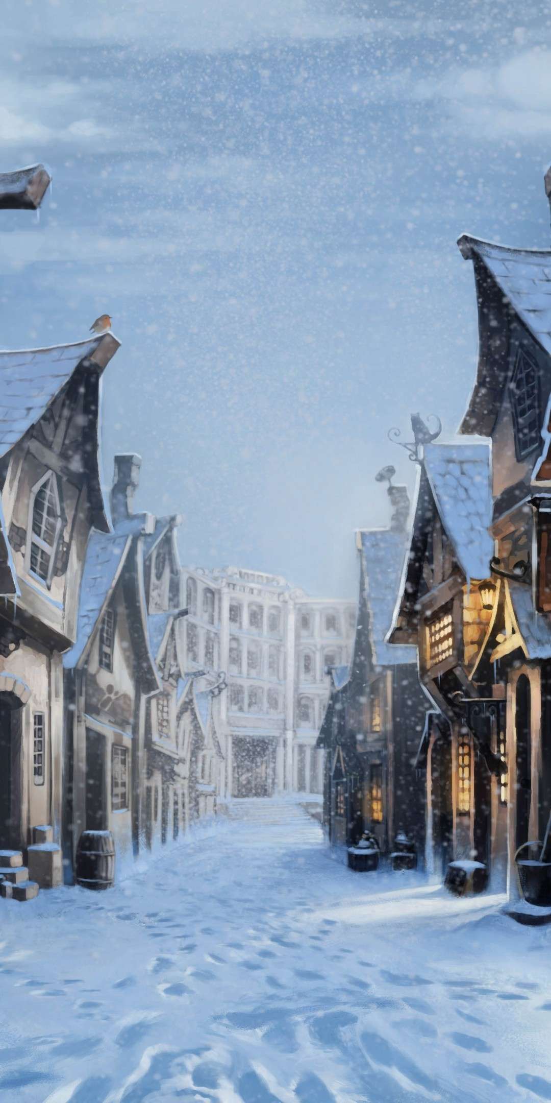 1080x2160 Harry Potter Winter iPhone Wallpaper