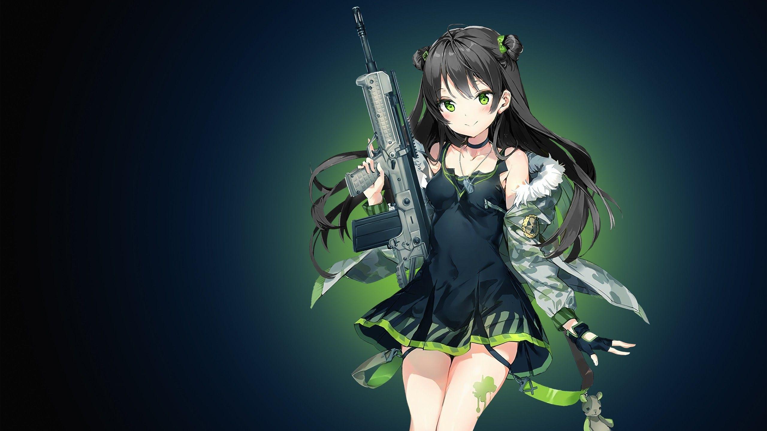 2560x1440 Anime Girl Wallpaper HD background picture