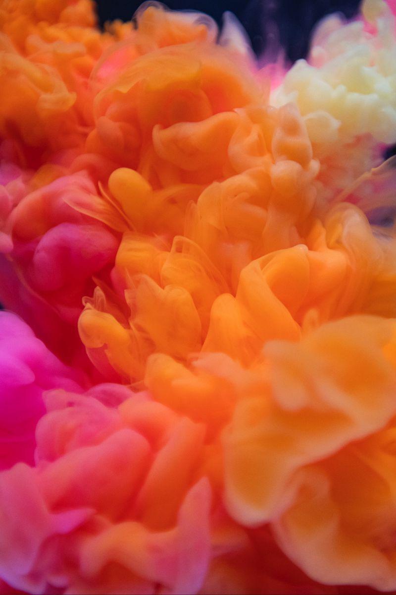 800x1200 Download Wallpaper 800x1200 Smoke, Bunches, Colored Smoke, Orange, Pink Iphone 4s 4 For Parallax HD Background