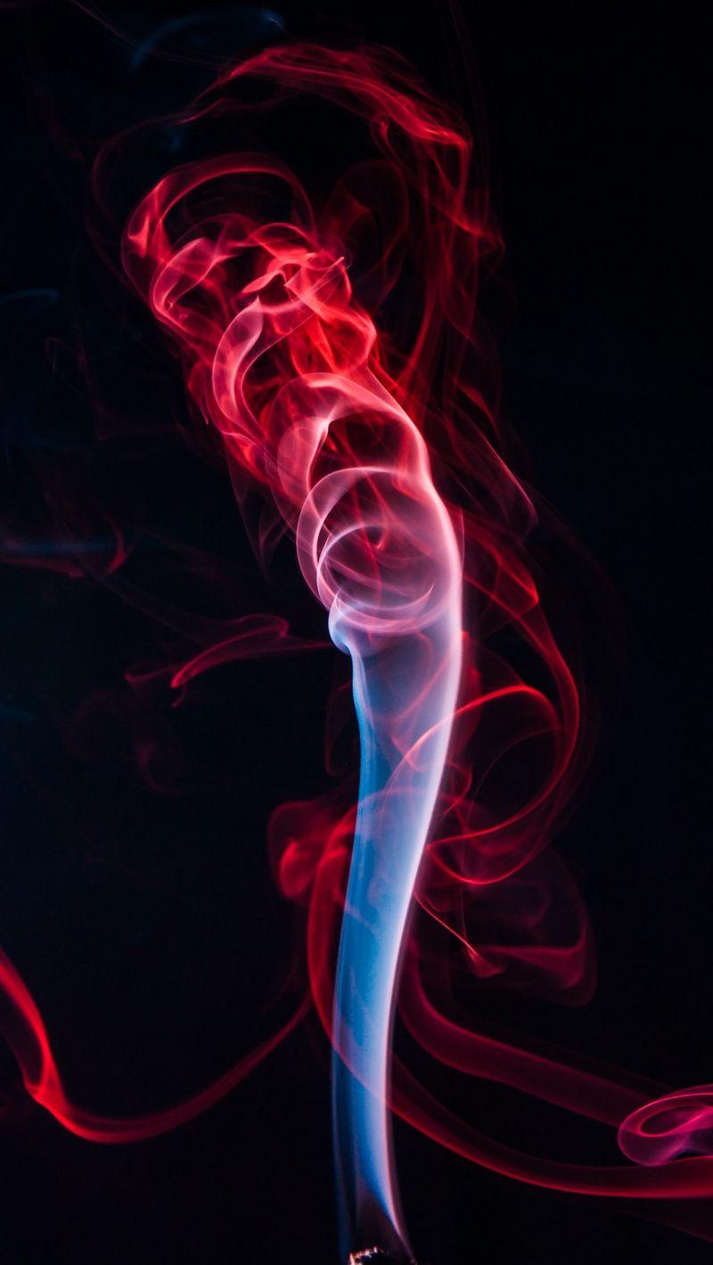800x1420 Wallpaper Colored Smoke, Shroud, Bunches, Red, Black And Black Wallpaper iPhone HD
