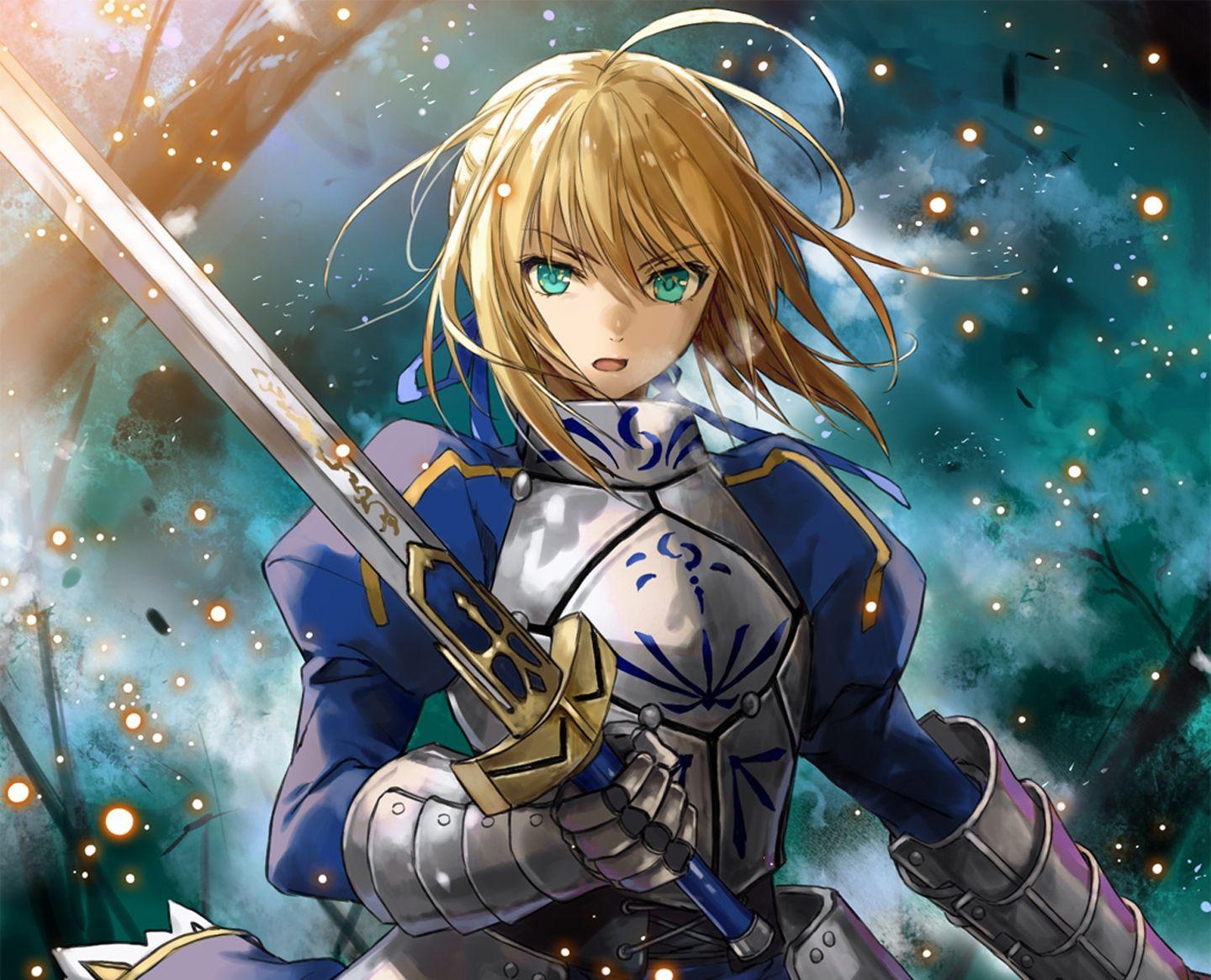 1440x1166 King Arthur Anime Girl HD Wallpaper