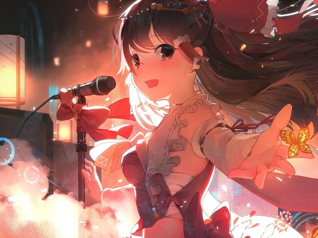 1024x768 Download 1024x768 wallpaper cute, anime girl, signing, original, art, 1024x768 standard 4: fullscreen, 1024x768 HD image, background, 25222