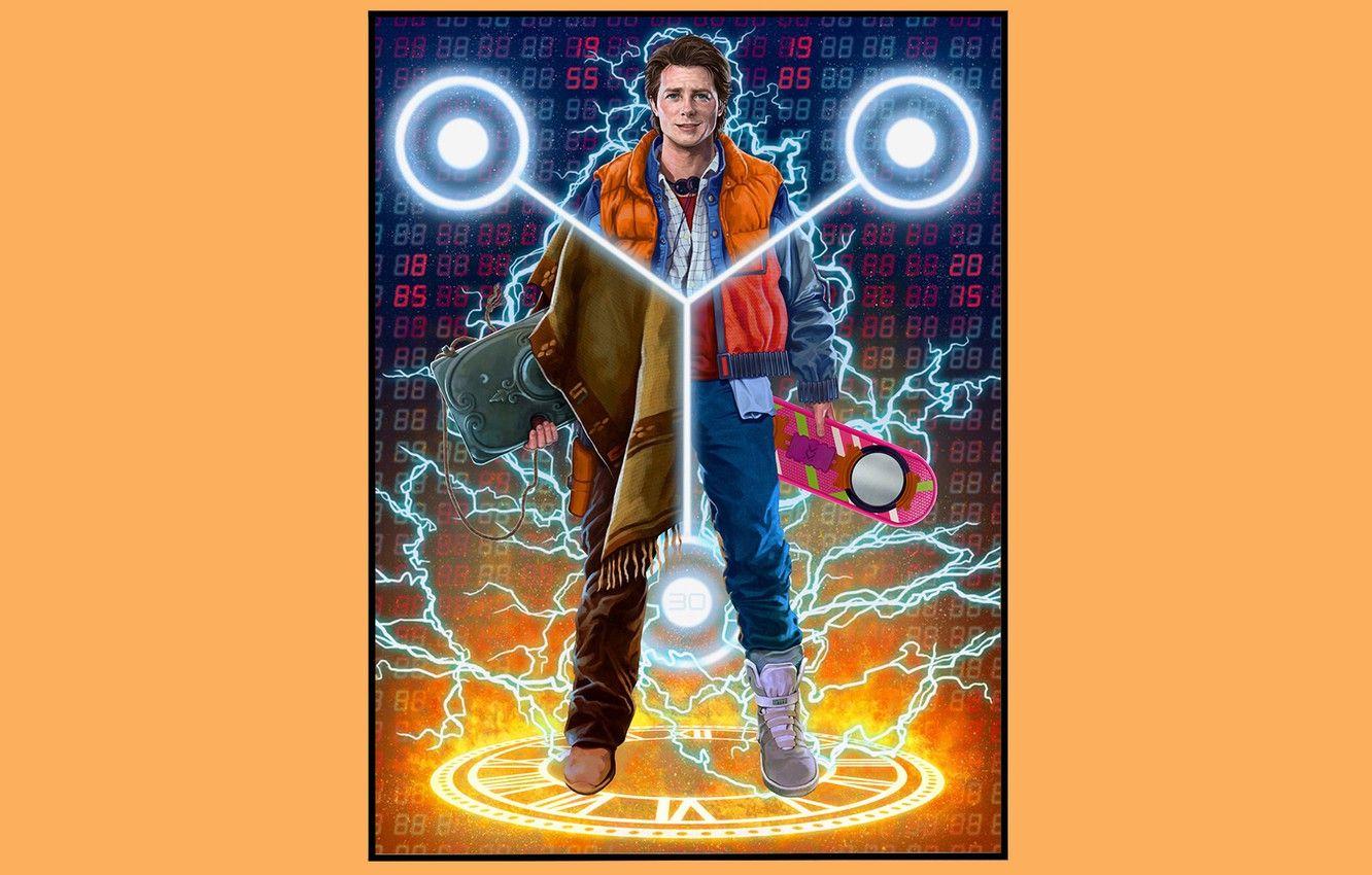 1332x850 Wallpaper art, vest, Back to the Future, Back to the Future, Marty McFly image for desktop, section фильмы