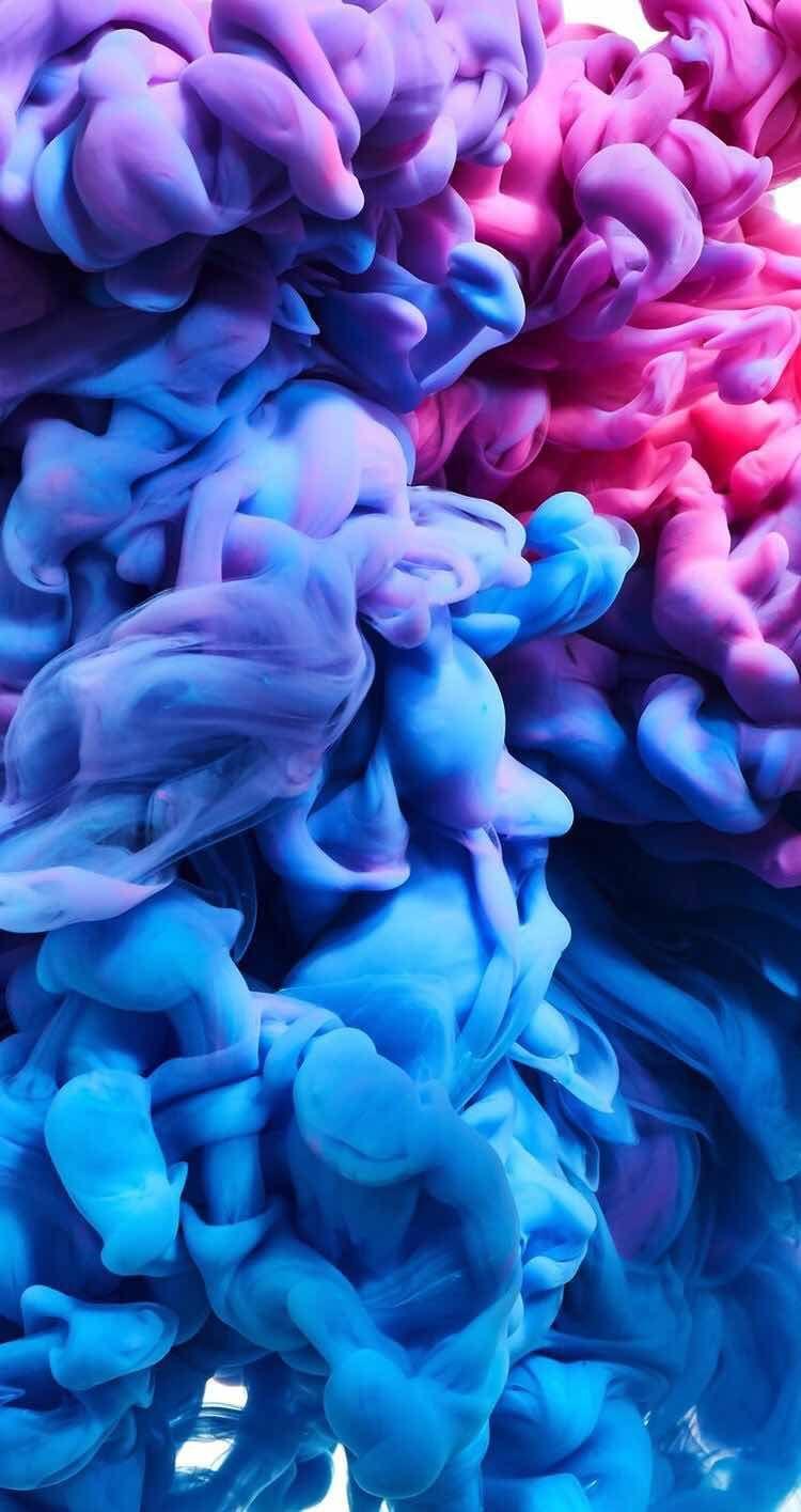 750x1415 iPhone and Android Wallpaper: Color Splash Wallpaper for iPhone and Android. iPhone wallpaper smoke, Smoke wallpaper, Free iphone wallpaper