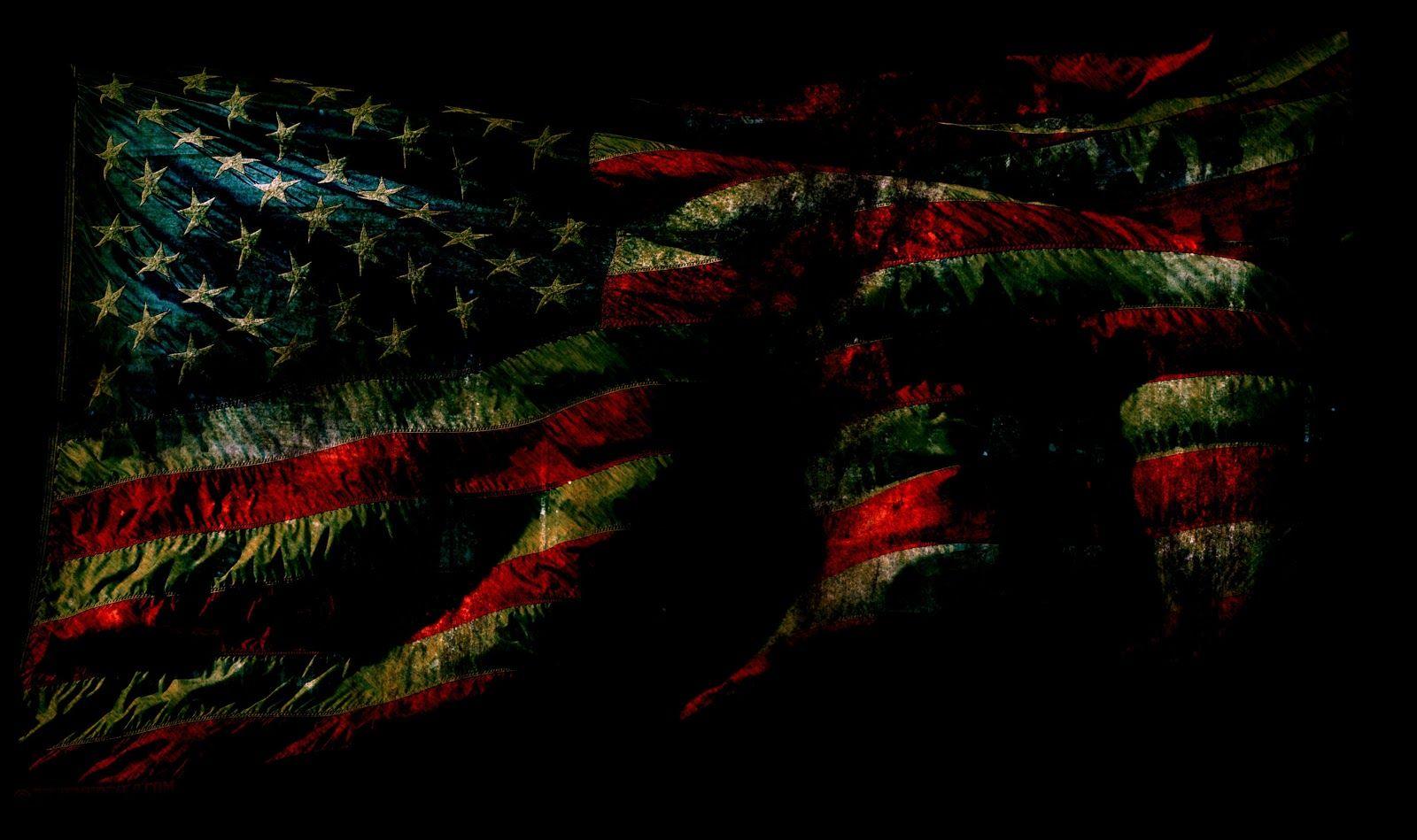 American Flag on a Black Background Free Stock Photo  picjumbo