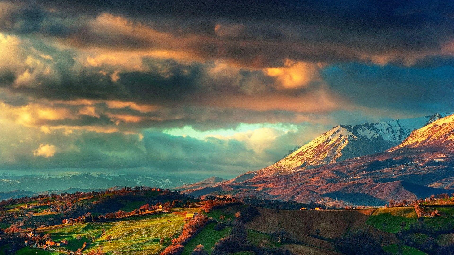 Hình nền phong cảnh núi 1920x1080 Hình nền phong cảnh HD 036 - Lên trên