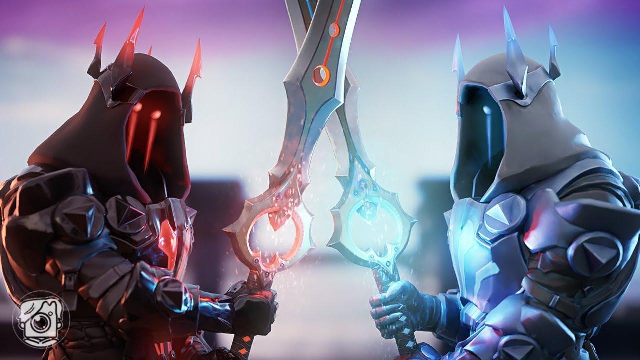 1280x720 Fortnite Ice King Vs Fire King Wallpaper