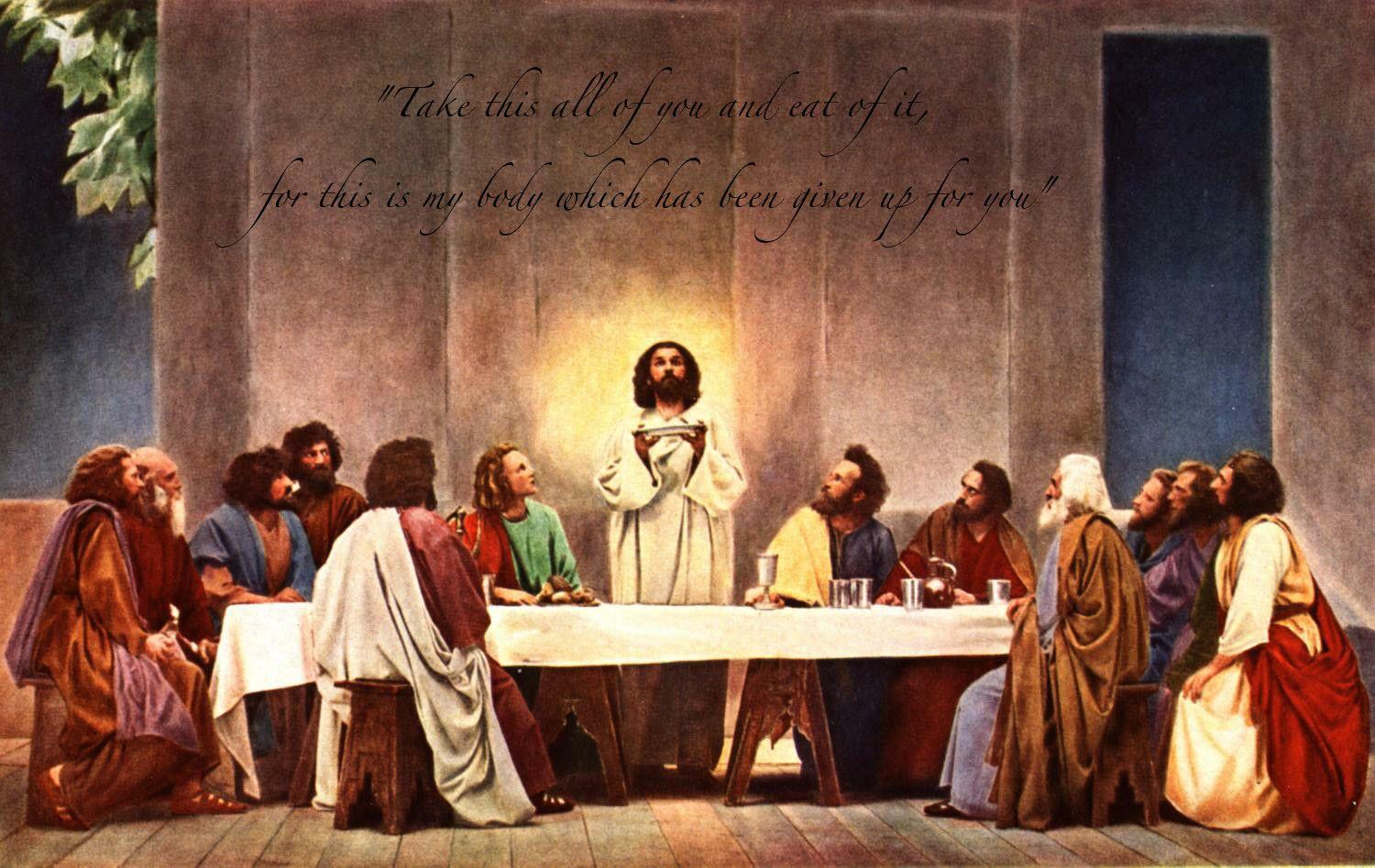 1500x947 Last Supper Wallpaper Praying At The Last Supper Wallpaper & Background Download