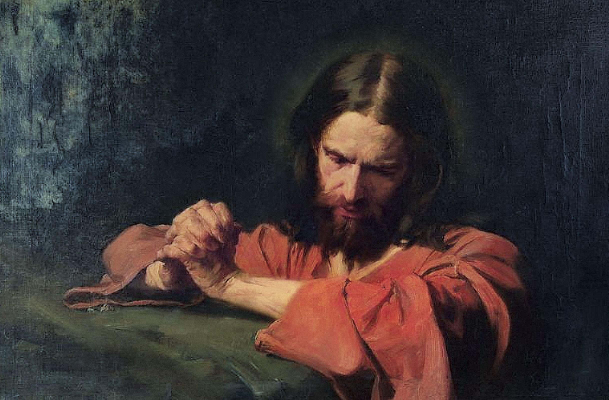 2434x1600 Christ Praying in the Garden of Gethsemane