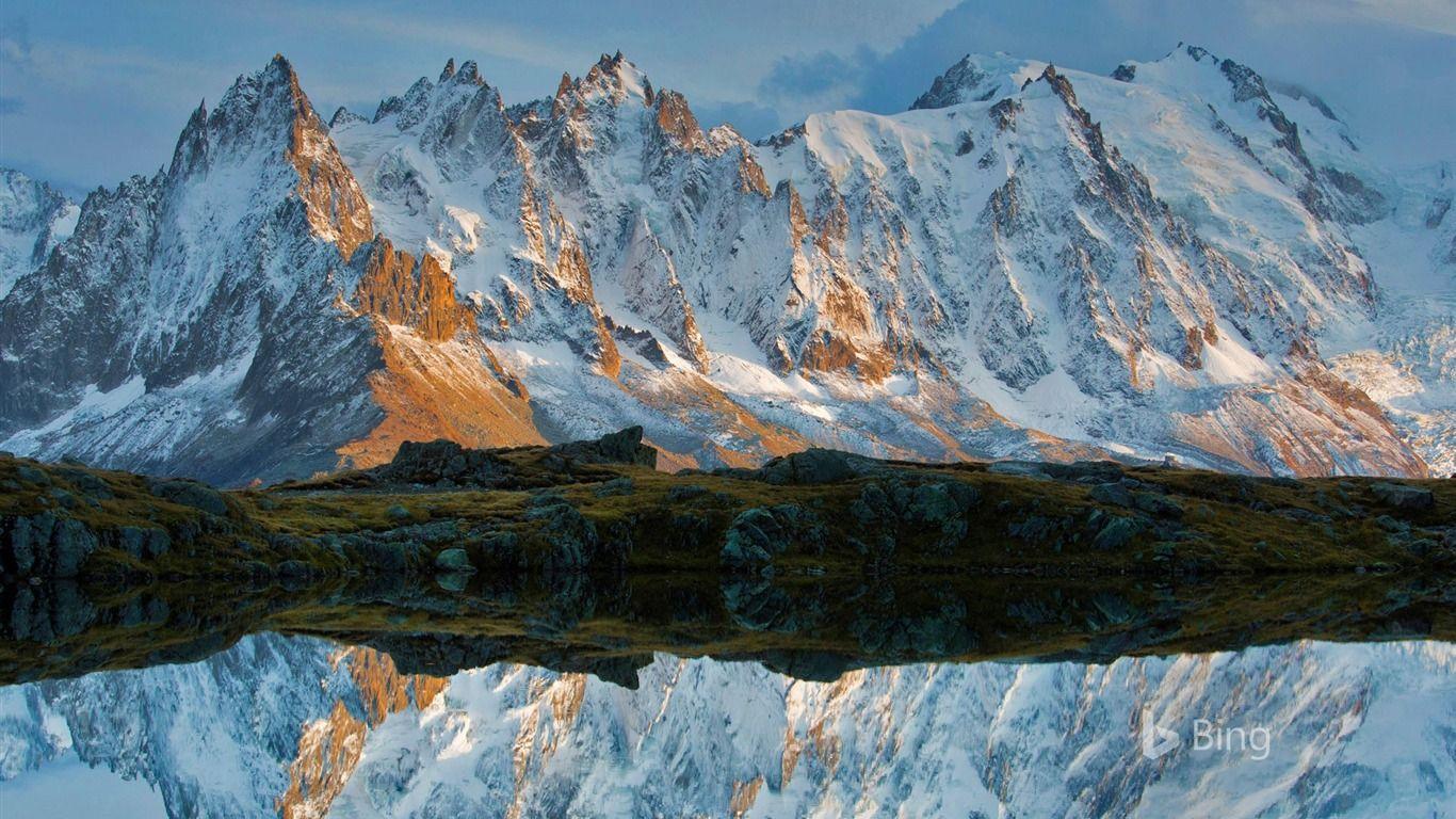 1366x768 The Village Of Chamonix In France 2016 Bing Desktop Wallpaper