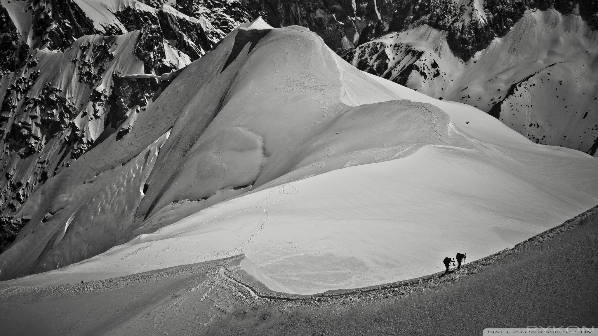 2048x1152 Climbers in Chamonix, French Alps Ultra HD Desktop Background Wallpaper for 4K UHD TV : Widescreen & UltraWide Desktop & Laptop : Tablet