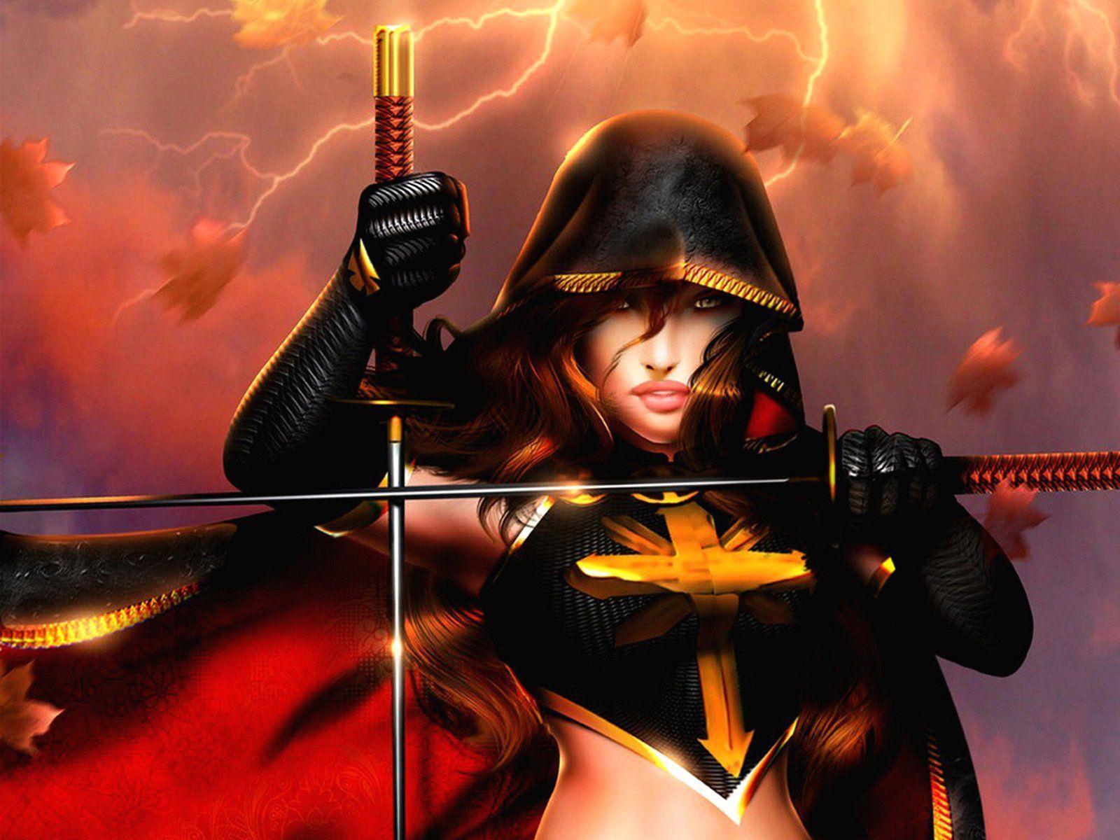 1600x1200 Woman Warrior Wallpaper