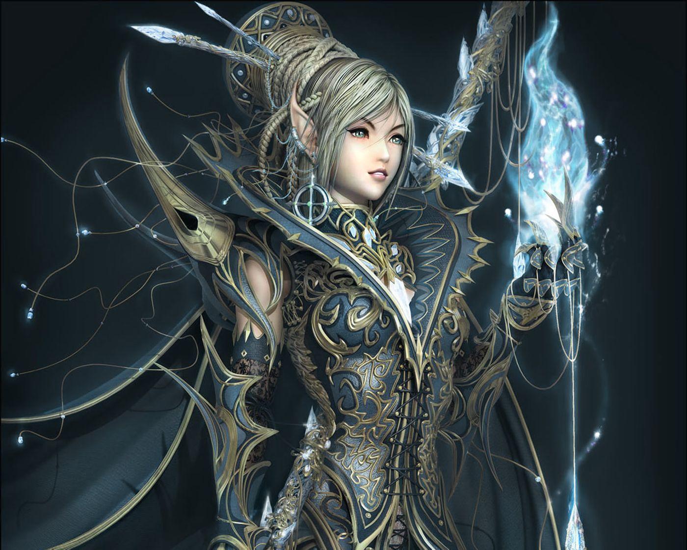 1400x1120 Beautiful Fantasy Elf Warrior Wallpaper Quality Image And Transparent PNG Free Clipart