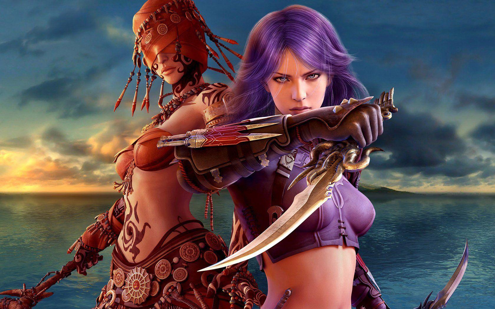 1680x1050 Free Wallpaper Women Warriors