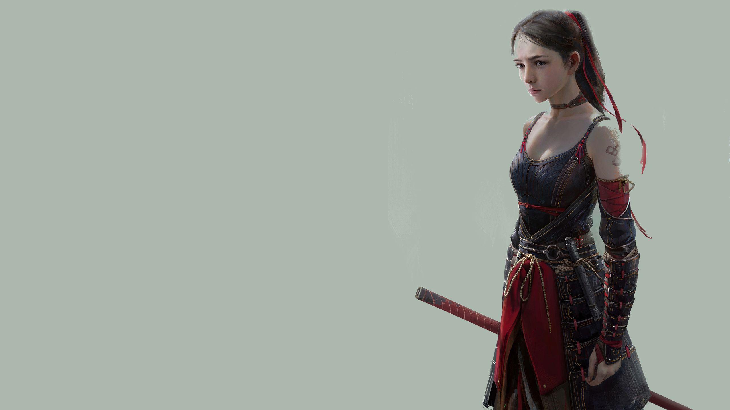 2560x1440 Beautiful Warrior Girl 4k 1440P Resolution HD 4k Wallpaper, Image, Background, Photo and Picture