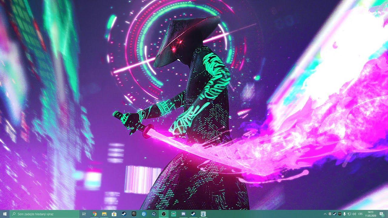 1280x720 Wallpaper Cyberpunk Samurai Warrior