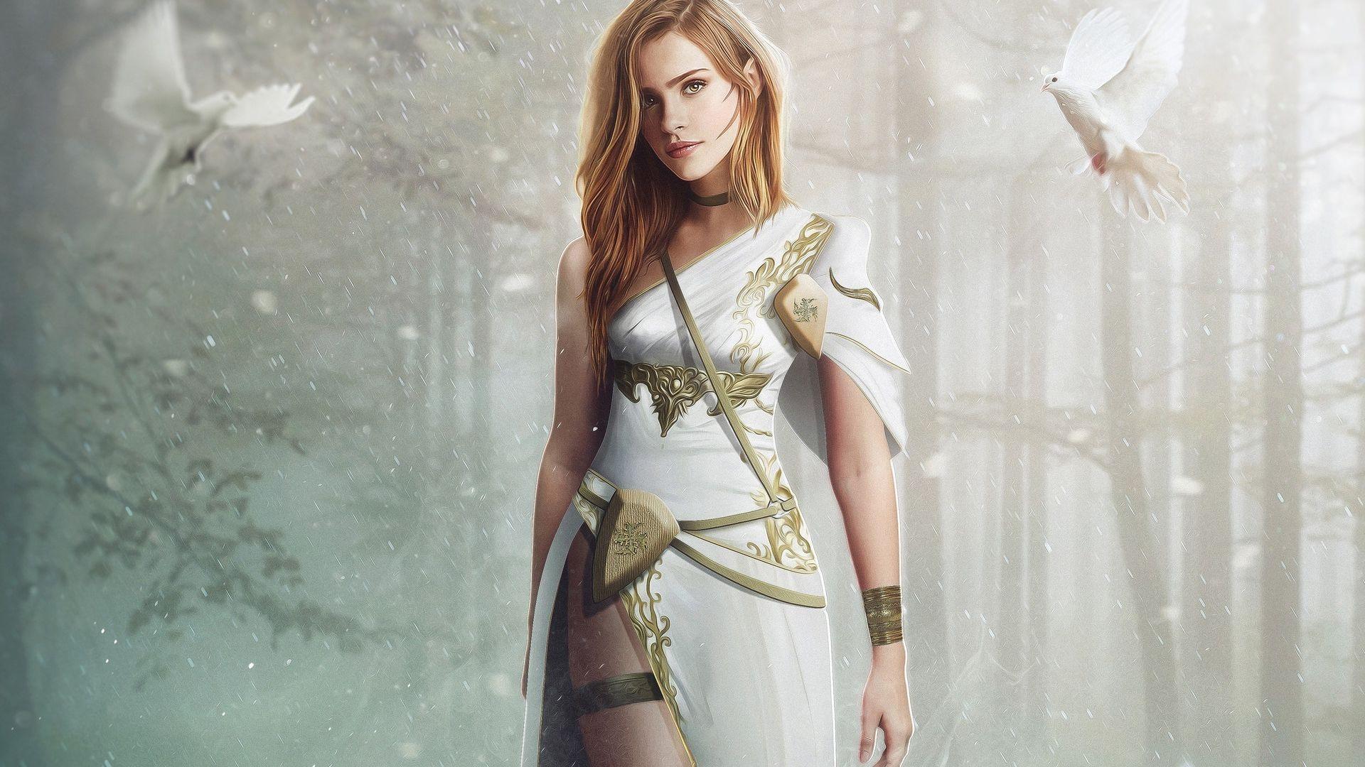 1920x1080 Desktop wallpaper beautiful warrior, fantasy, art, HD image, picture, background, ac7b60