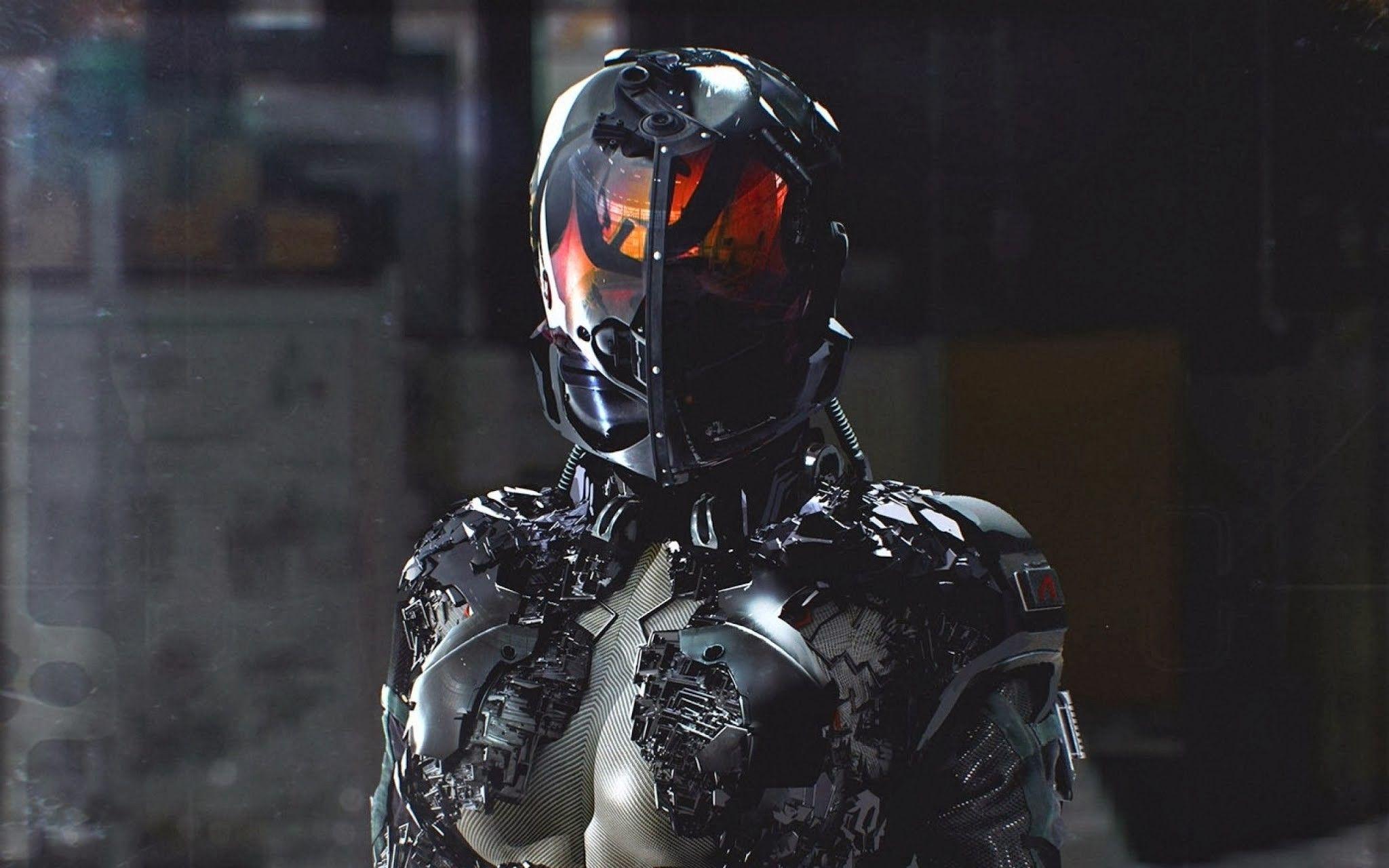 2048x1280 Women, Futuristic, Cyberpunk 4k HD Wallpaper Fi Warrior Helmet Wallpaper & Background Download