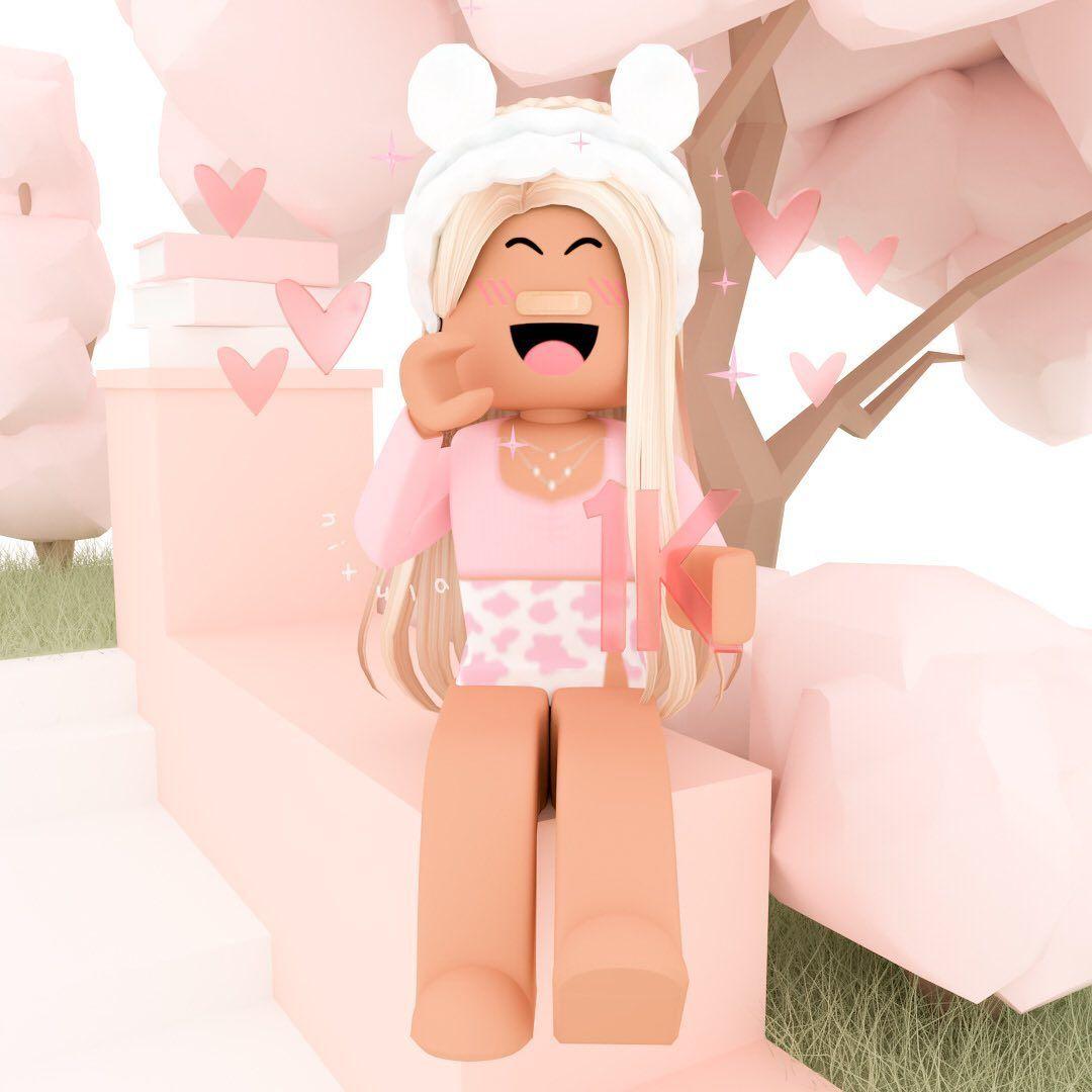 cute blonde avatar :)  Roblox avatars girl baddie cute, Roblox