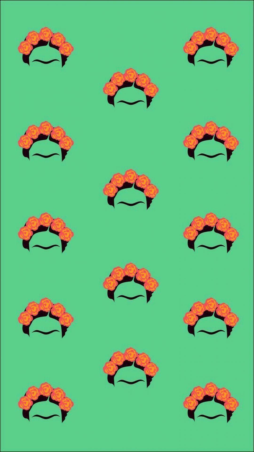 1080x1915 Frida, iPhone, Desktop HD Background / Wallpaper (1080p, 4k) #hdwallpaper #androidwallpaper #ip. Pattern wallpaper, Frida kahlo, Wallpaper