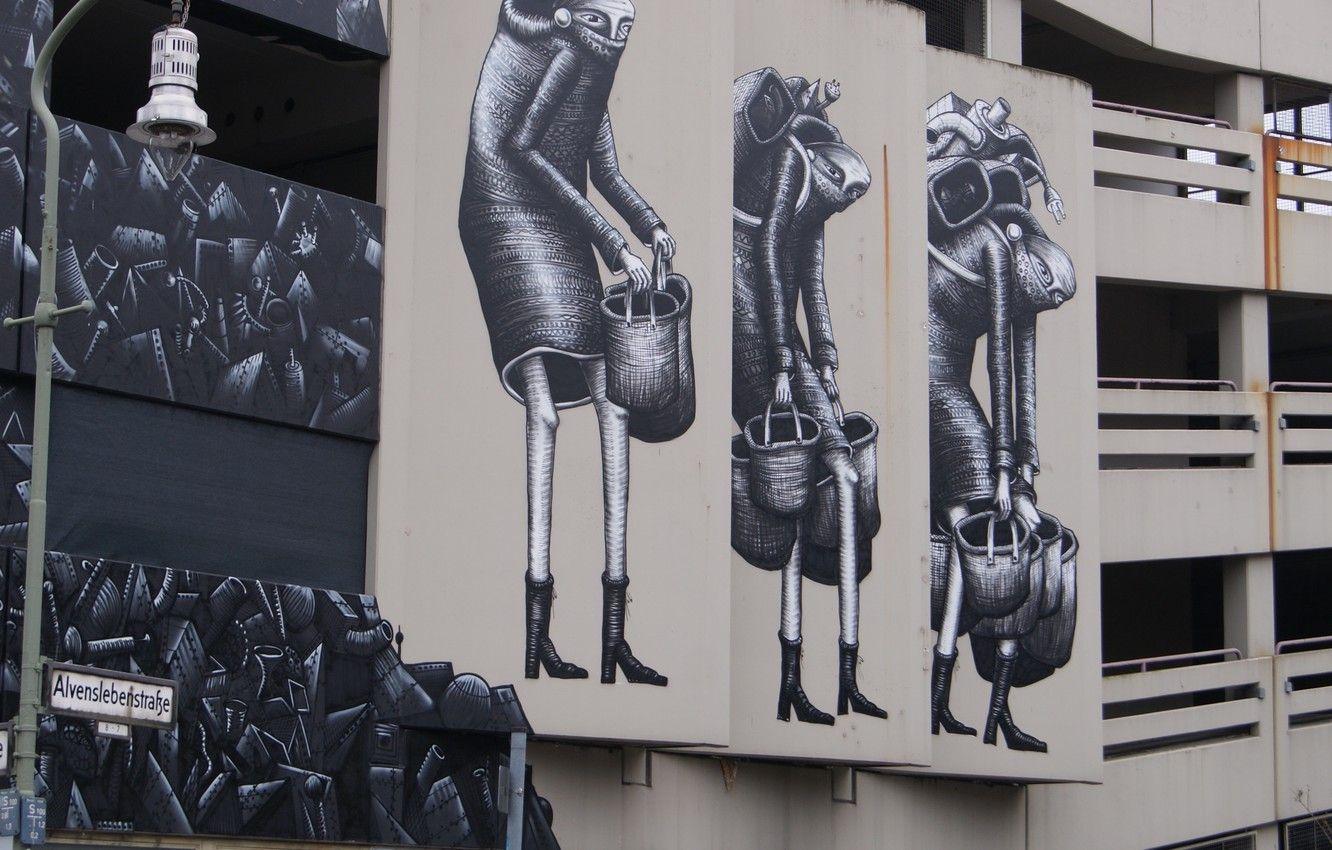 1332x850 Wallpaper home, grafiti, street, Berlin image for desktop, section город