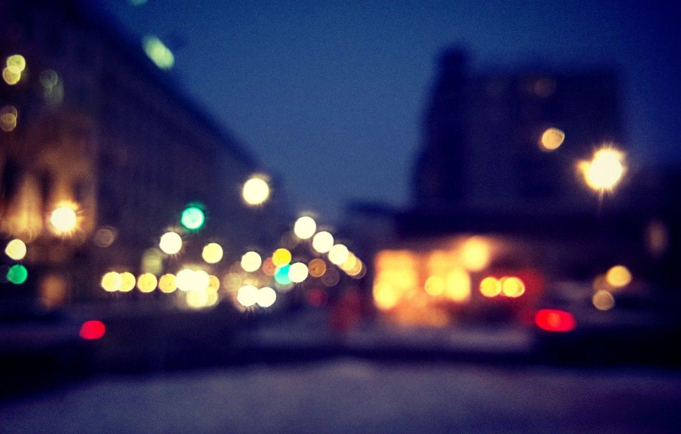 1332x850 Wallpaper machine, the city, lights, street, the evening, bokeh, Berlin image for desktop, section город
