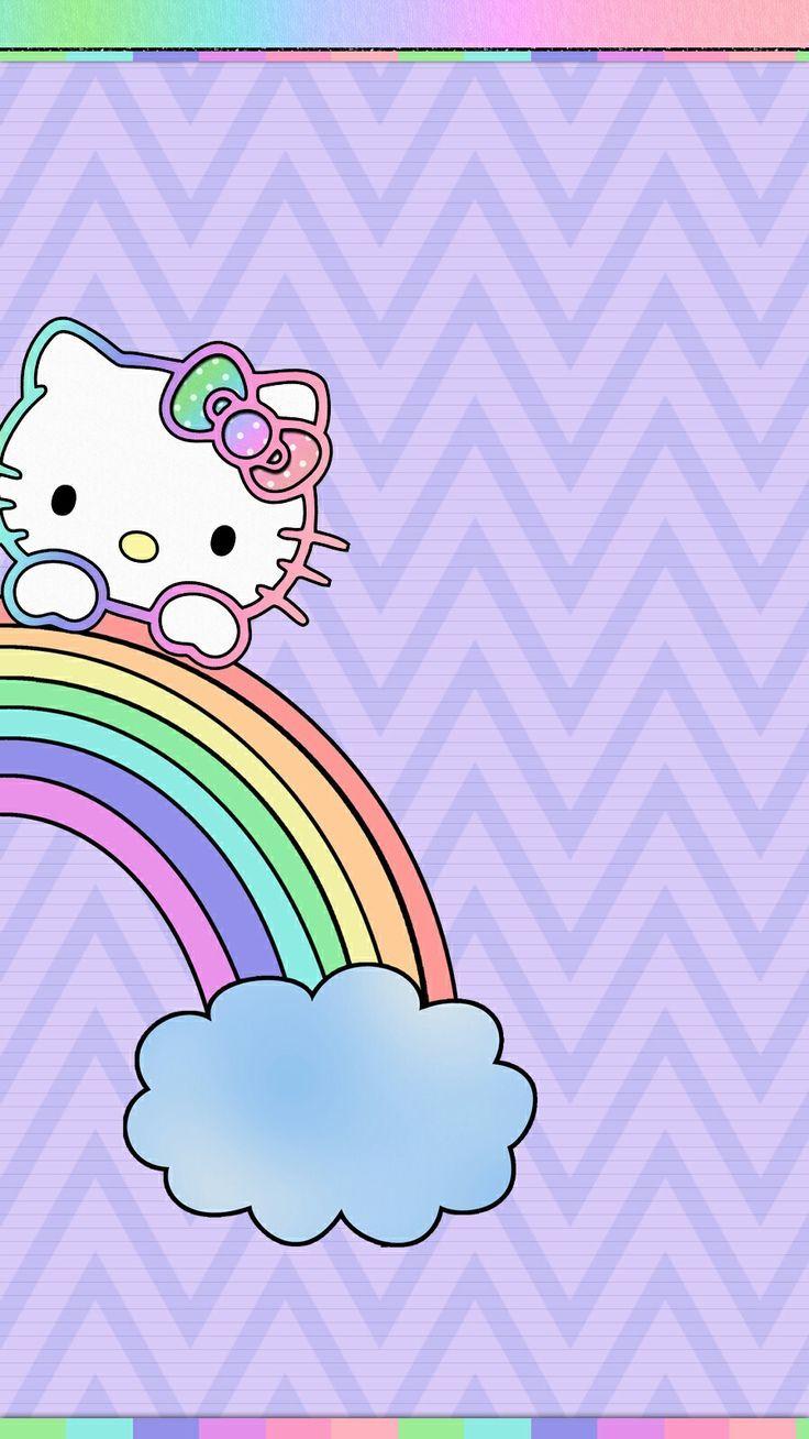 Hello Kitty Rainbow Wallpapers Top Free Hello Kitty Rainbow Backgrounds Wallpaperaccess