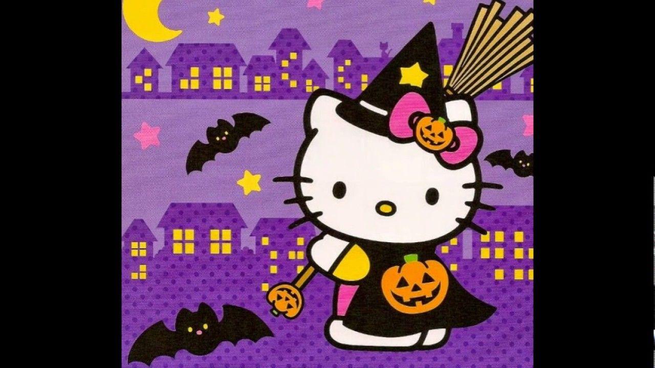 1280x720 hello kitty wallpaper ungu terbaru