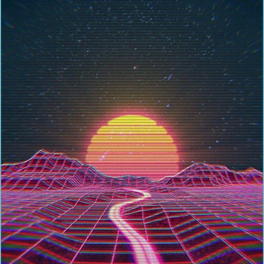 1024x1024 Aesthetic Retro Wallpaper