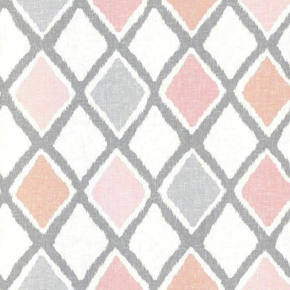 1000x1000 Arthouse Ayat Wallpaper Diamond Geometric Geo Lattice Tiles Blush Pink 907504