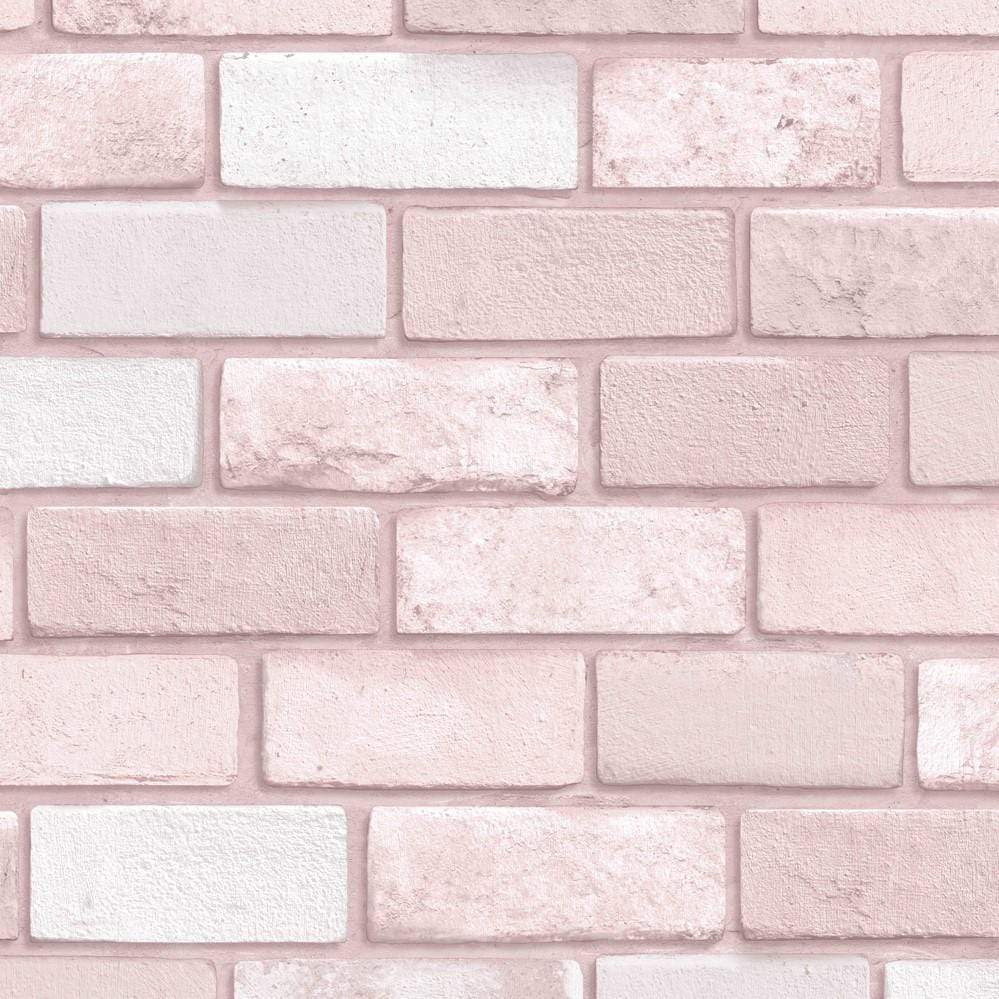 999x999 Diamond Pink Glitter Brick Wallpaper
