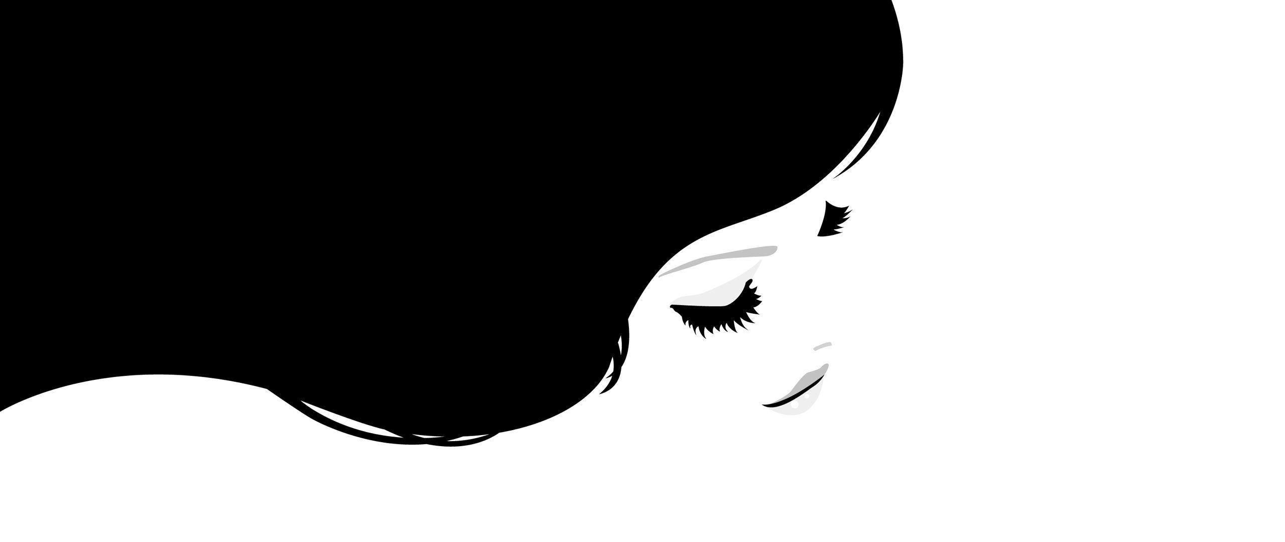 2560x1080 Download wallpaper 2560x1080 girl, hair, light, black, white dual wide 1080p HD background