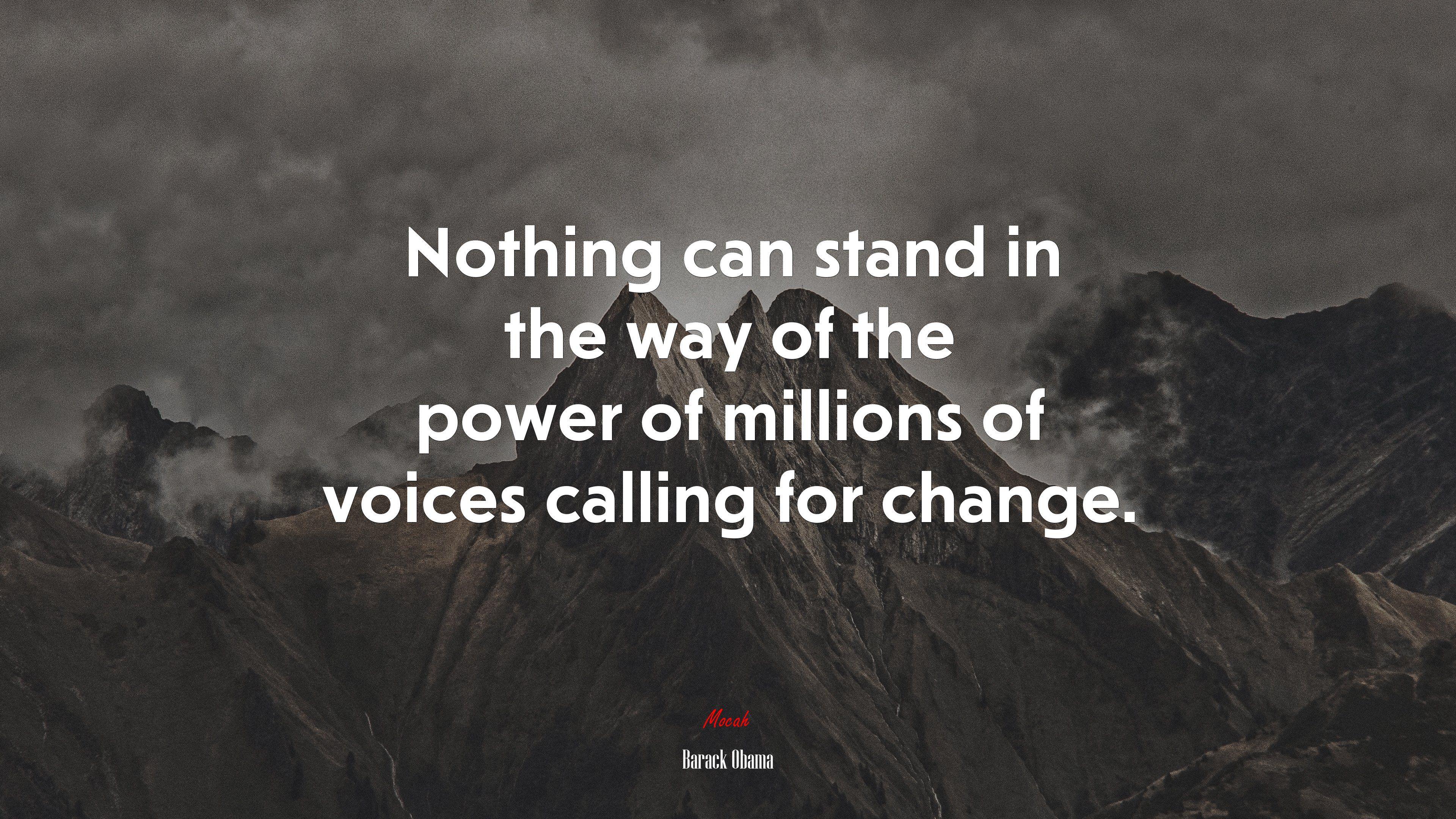 3840x2160 Yes, we can. Yes, we can change. Yes, we can. Barack Obama quote, 4k wallpaper