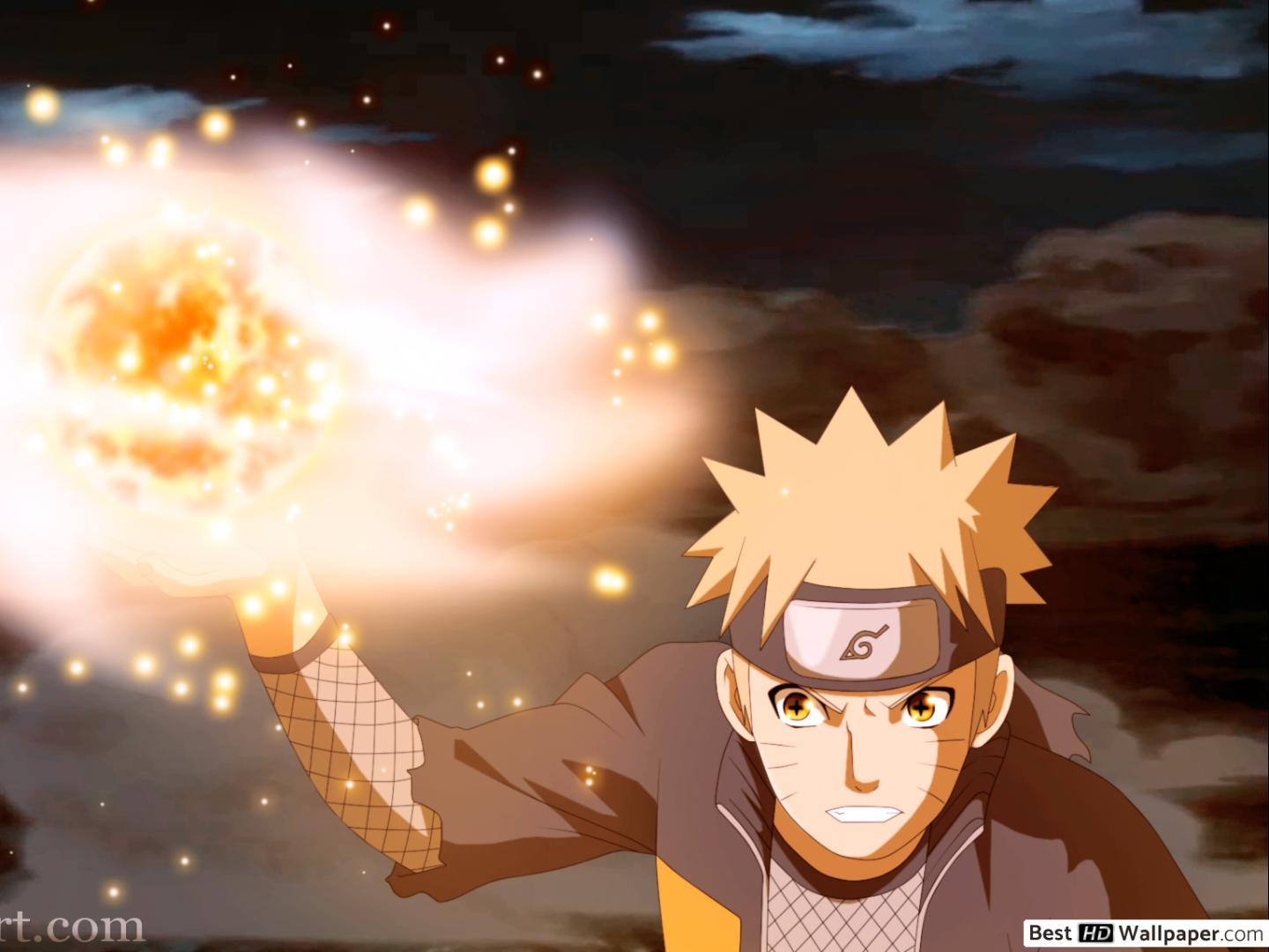 1440x1080 Naruto Shippuden Uzumaki, Son Goku Rasen Shuriken HD wallpaper download
