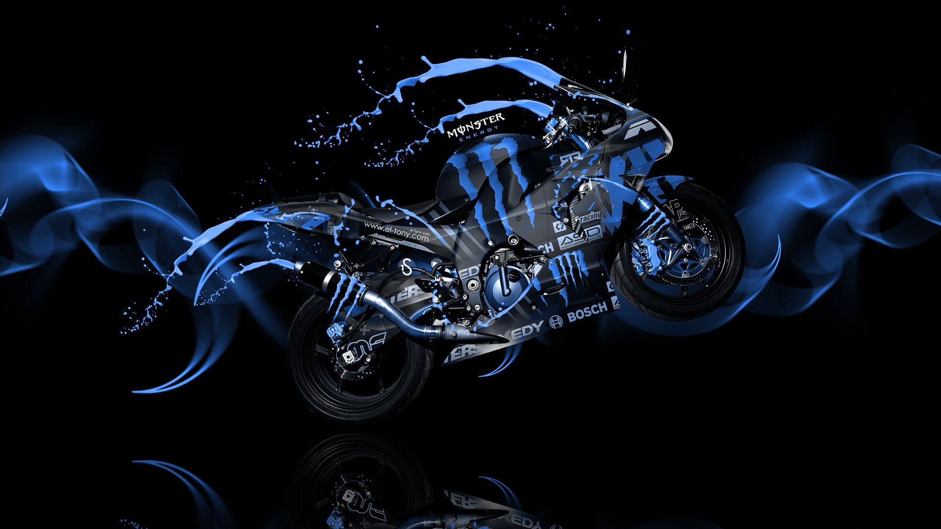 1920x1080 Monster Energy Moto Kawasaki Side Live Colors Bike 2014 el Tony