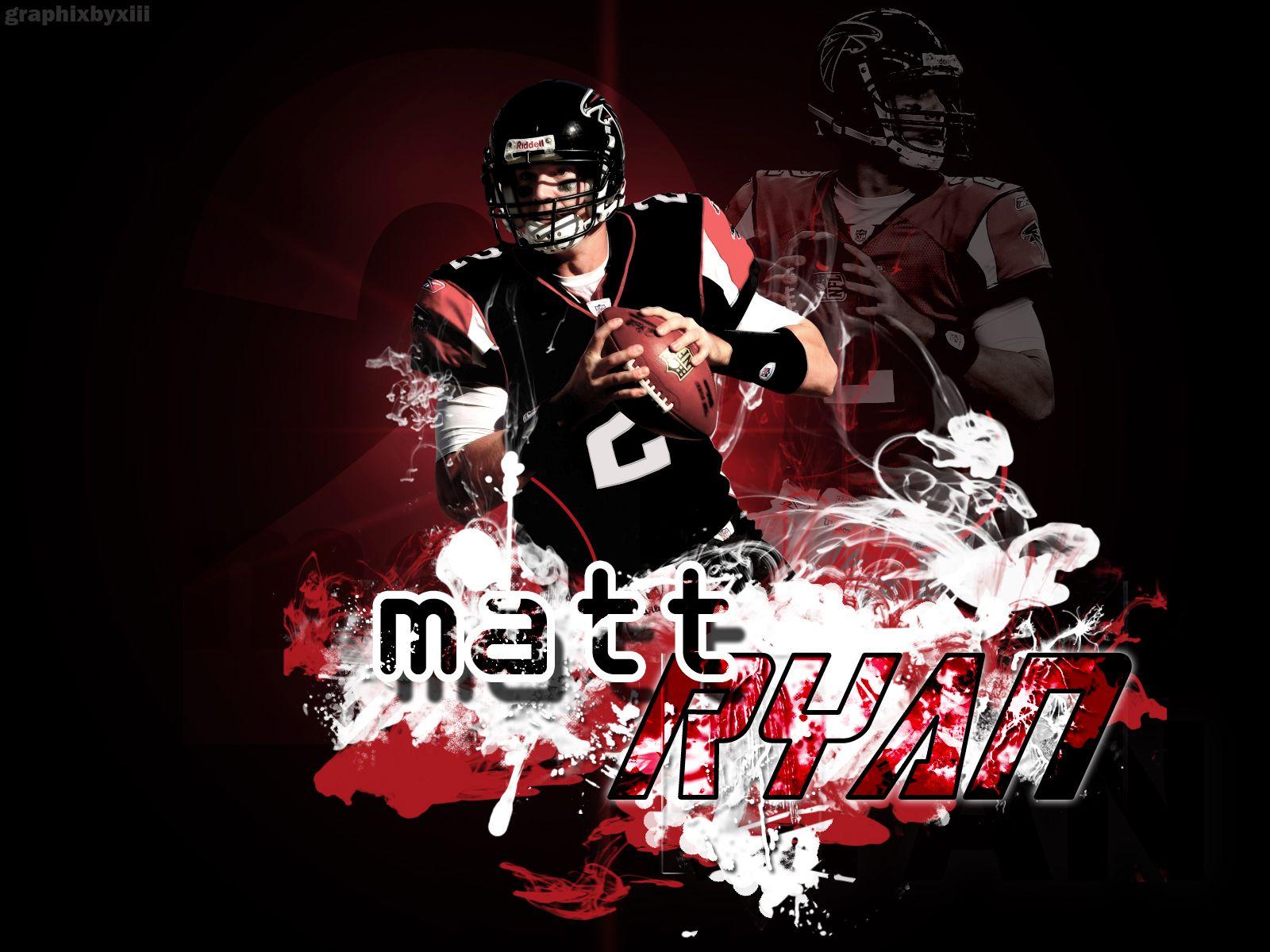 Download Atlanta Falcons Matt Ryan Striped Background Wallpaper