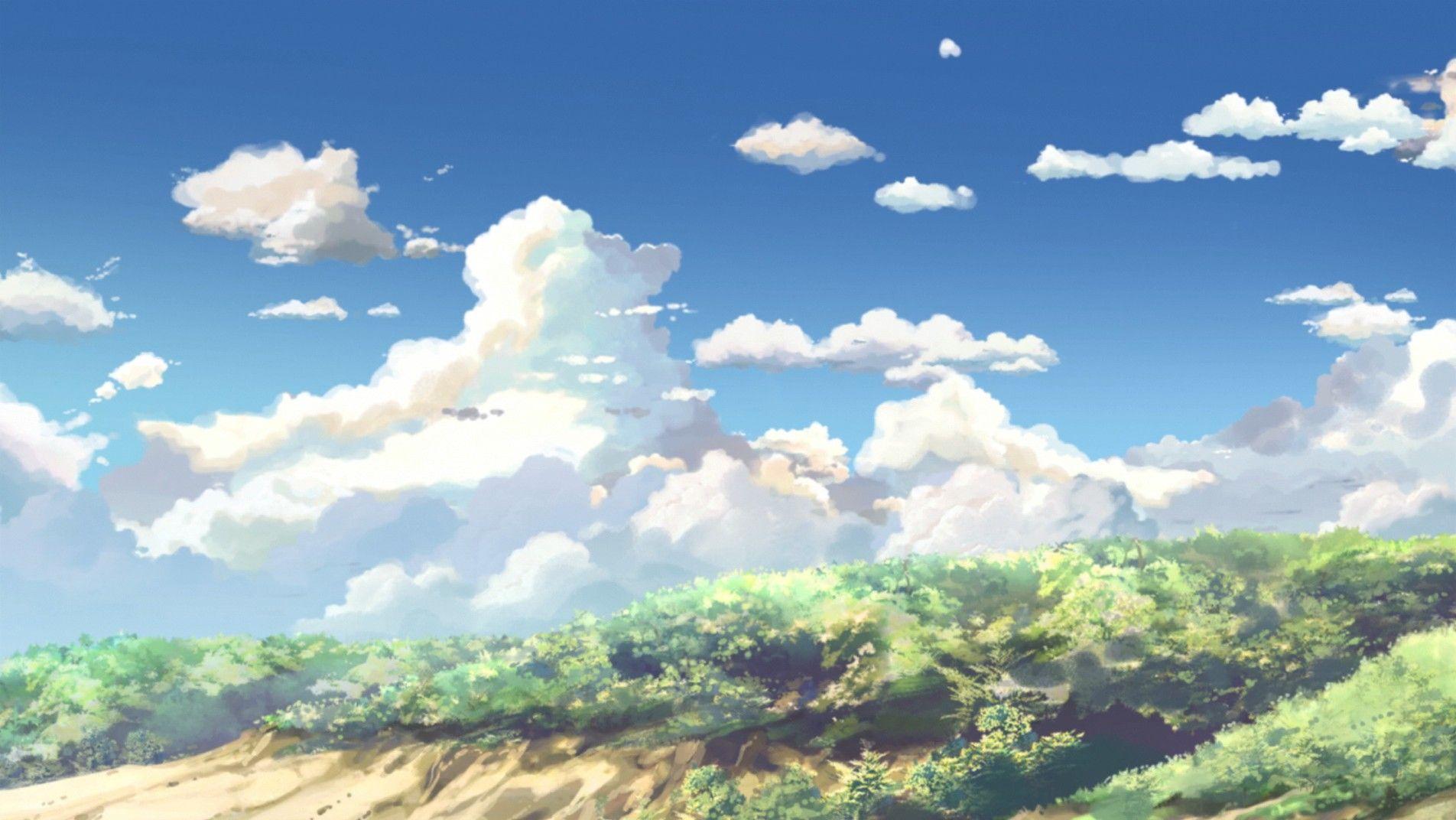 1904x1072 Anime Clouds Wallpaper