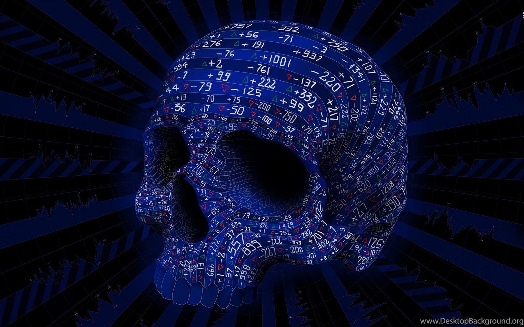 1680x1050 Stock Market Skull Wallpaper Artistic Wallpaper Desktop Background