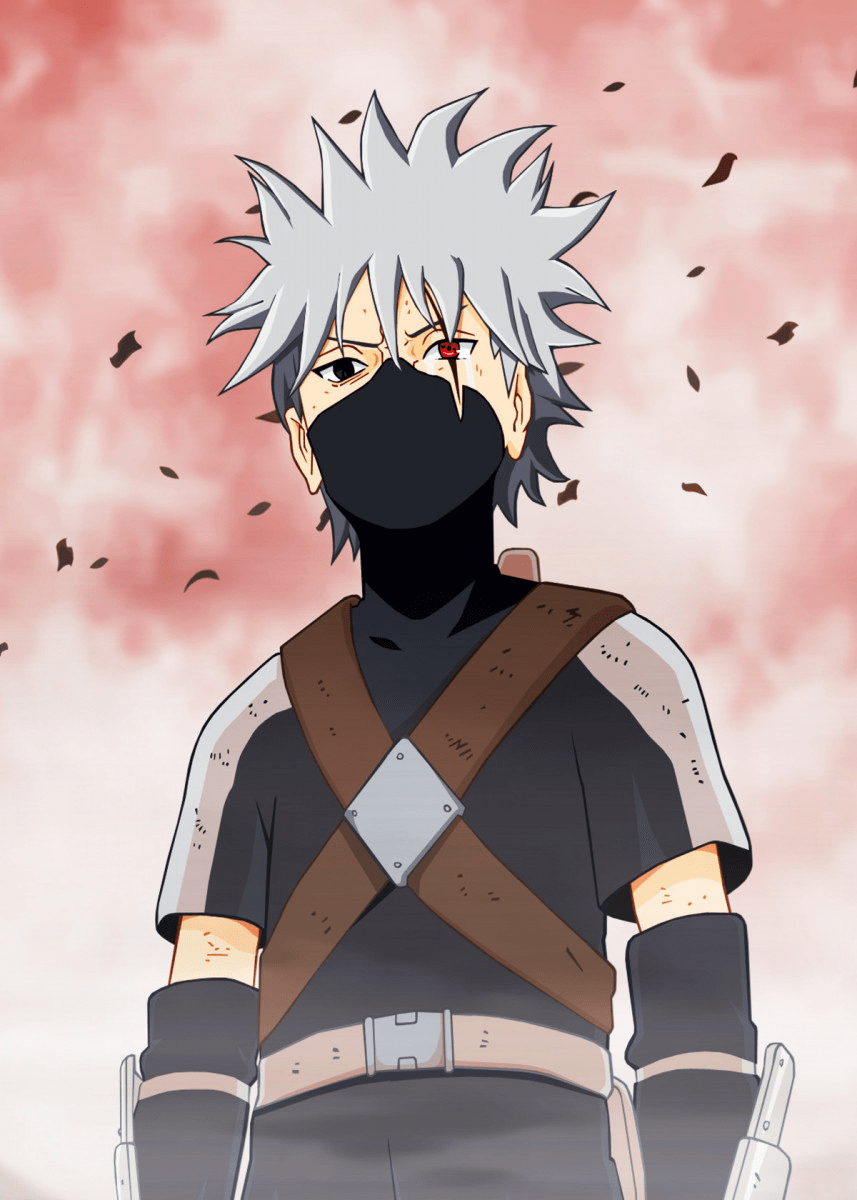 857x1200 Kakashi' Metal Poster Artwork. Displate. Kid kakashi, Naruto shippuden anime, Kakashi hatake