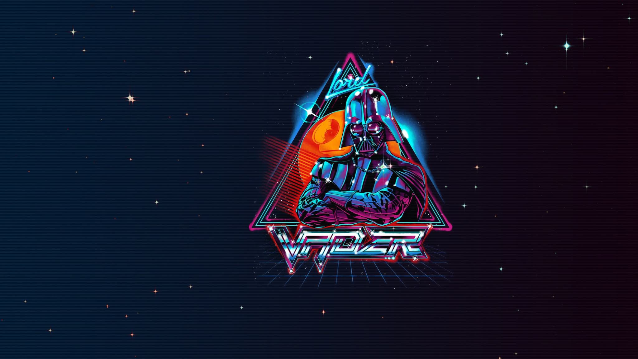 2048x1152 Darth Vader Neon Minimal Wallpaper Star Wars 4k HD Wallpaper