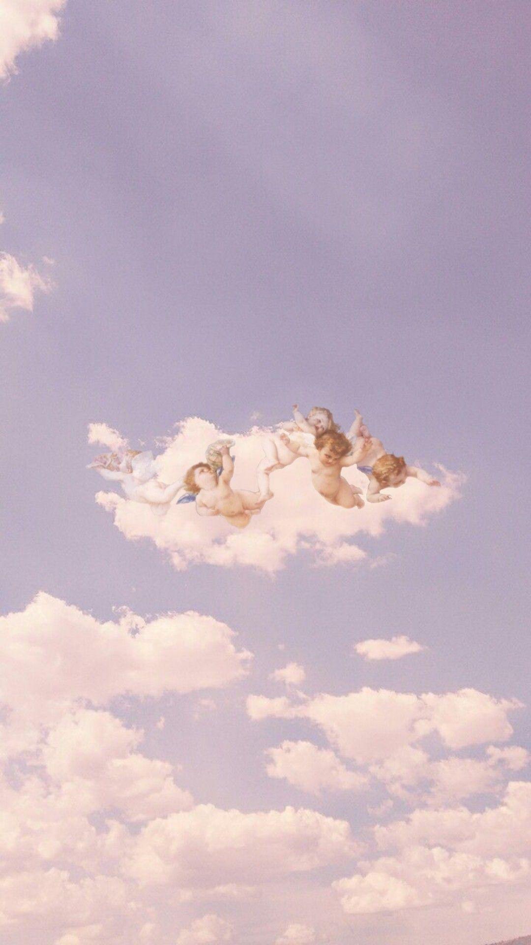 1080x1920 wallpaper tumblr aesthetic sky angel .com