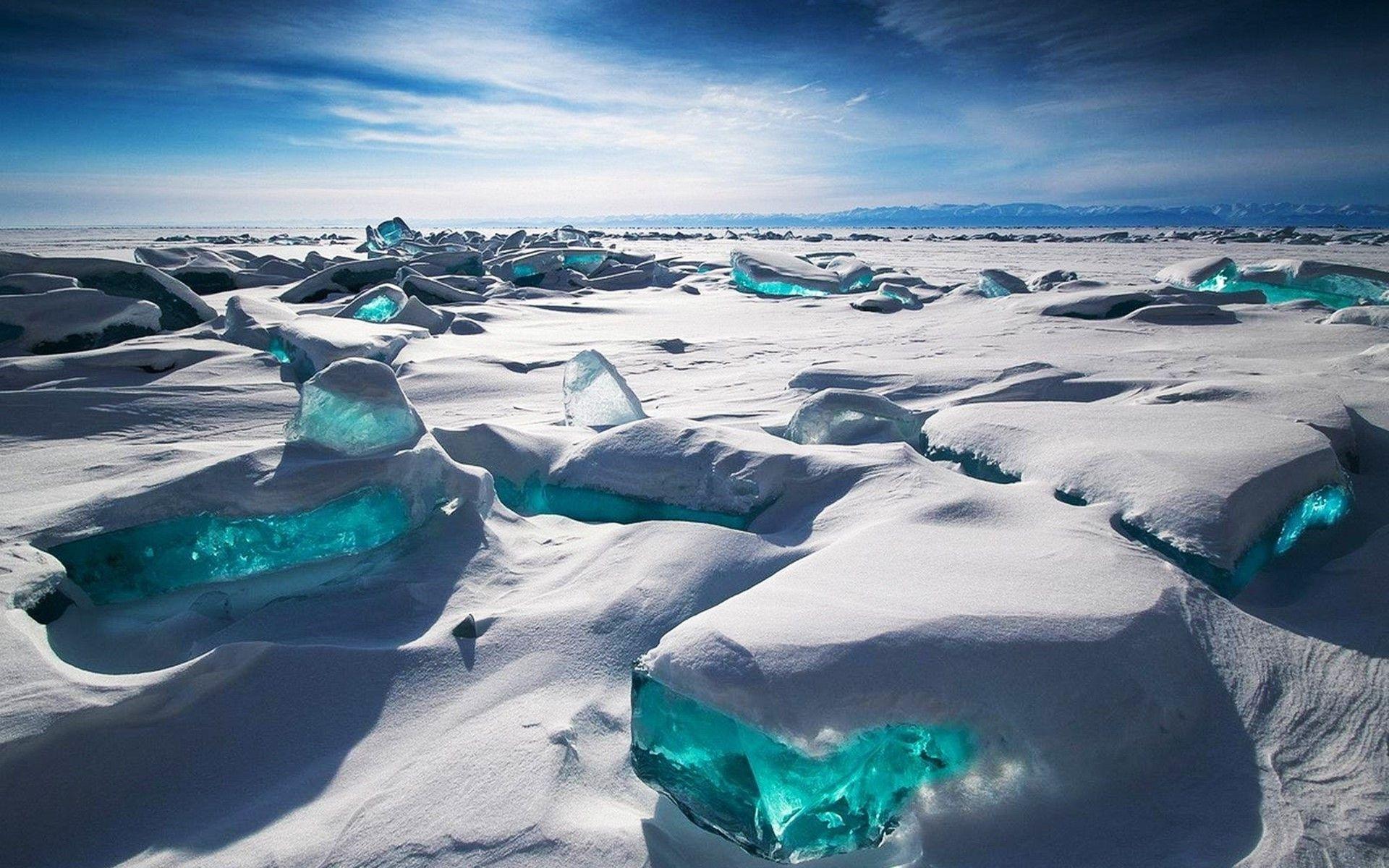 1920x1200 ice, Blue, Lake Baikal, Siberia, Alexey Trofimov, Snow Wallpaper HD / Desktop and Mobile Background