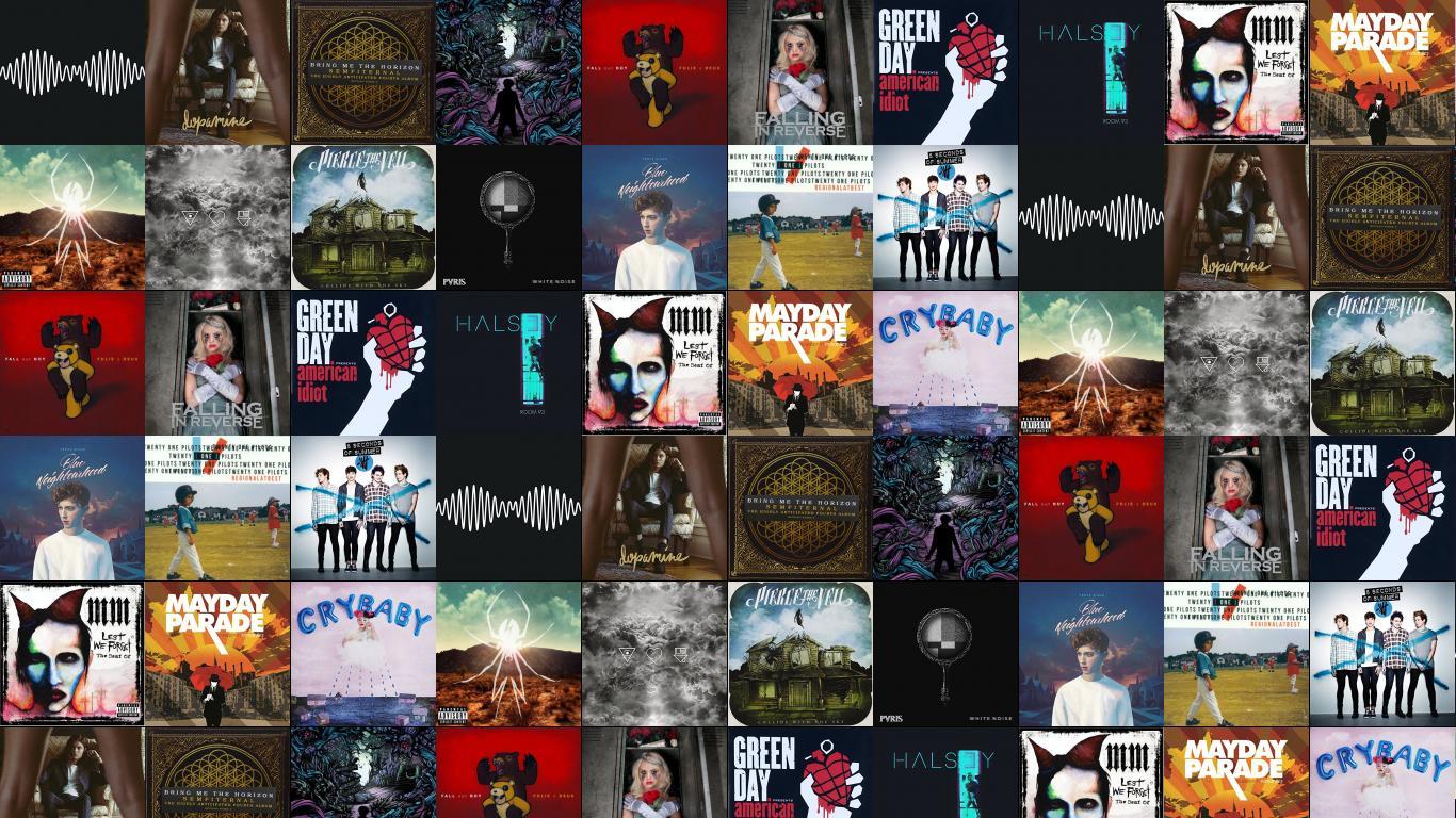 1366x768 Arctic Monkeys AM Borns Dopamine Bring Me Horizon Wallpaper « Tiled Desktop Wallpaper