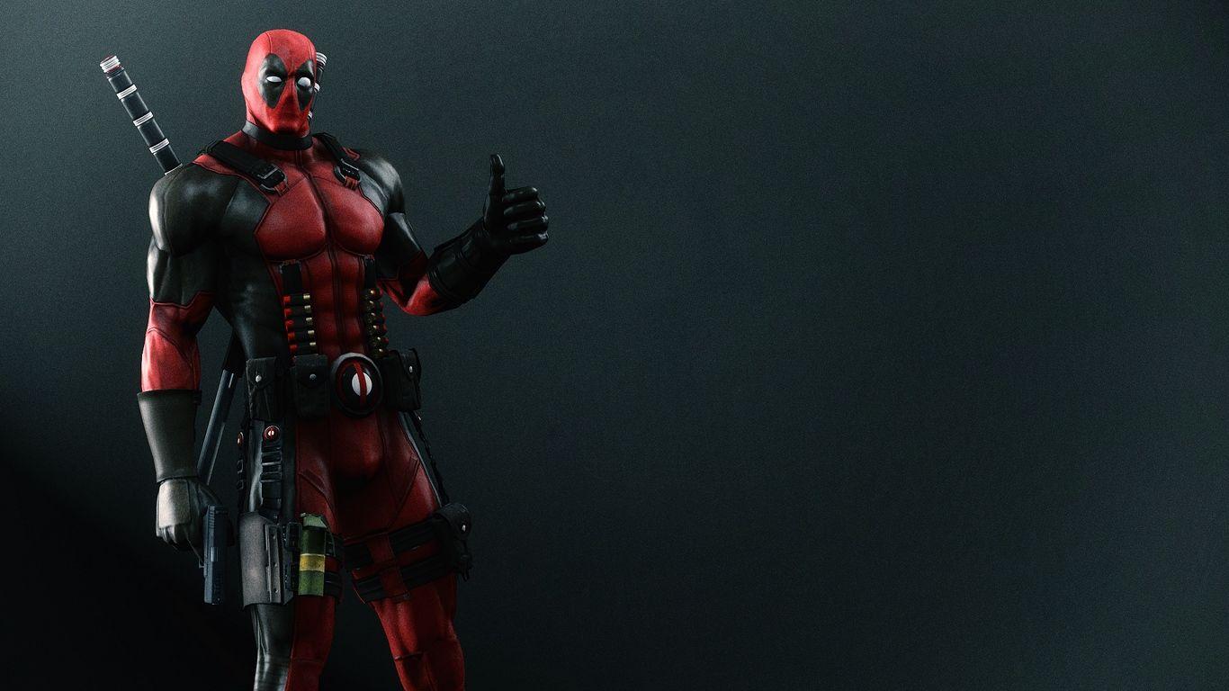 1366x768 Download wallpaper 1366x768 deadpool, wade wilson, mercenary, arms